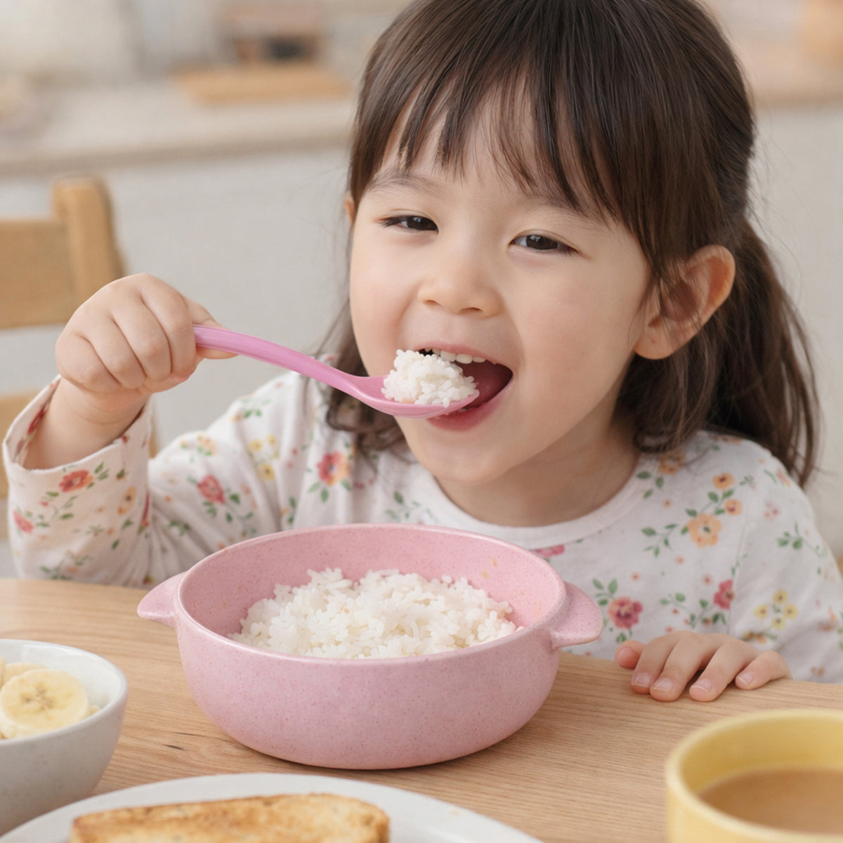 Baby Feeding Bowl with Spoon Set - 240ml Unbreakable Toddler Meal Bowl with Easy Grip Handles - Happy Price - Image 2
