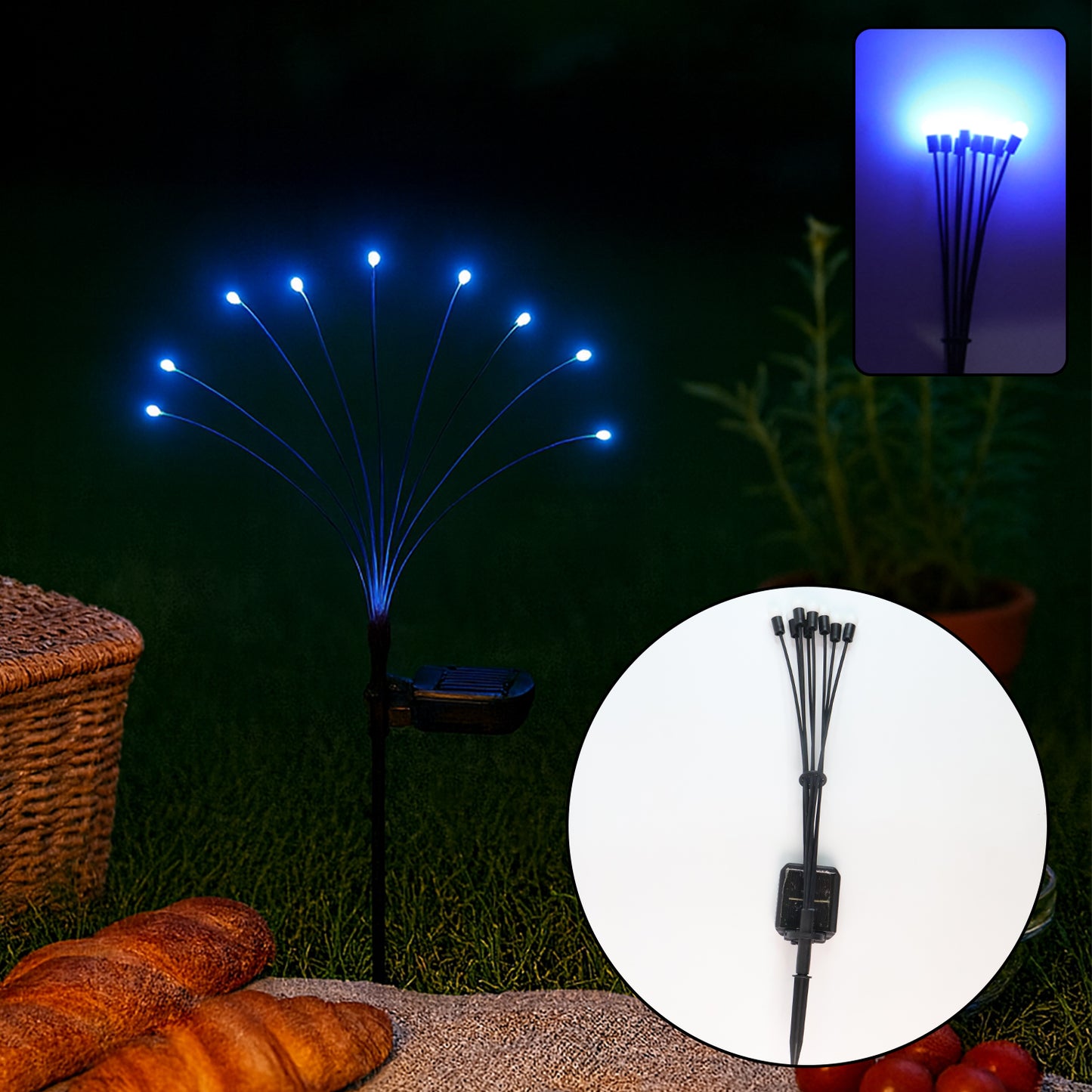Solar Fiber Optic Garden Light - Waterproof Outdoor Decorative Lamp (1 Pc) - Happy Price - Image 3