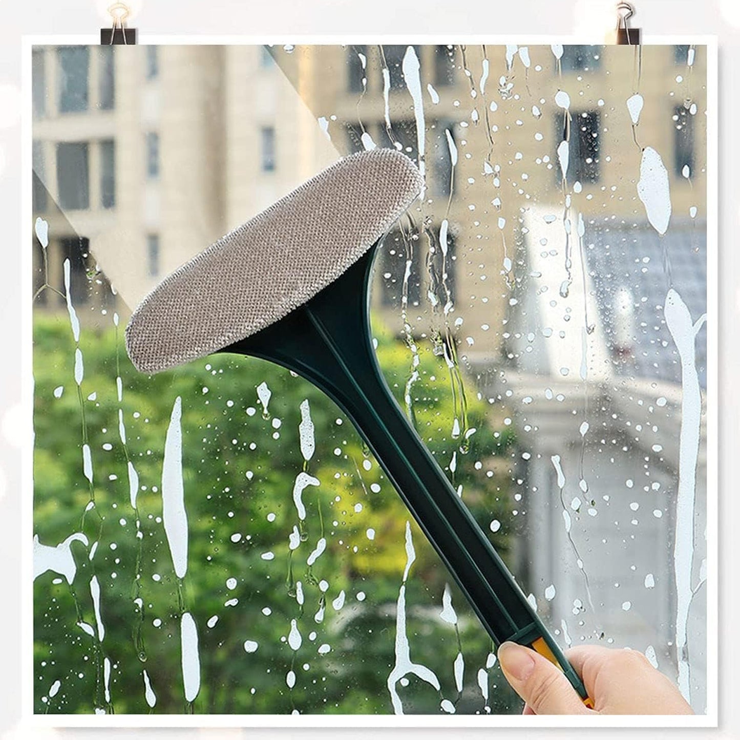 Brush 2 In 1 Mesh Cleaning Brush Wiper With Extended Handle Window Cleaning Brush Net Cleanermagic Window Cleaner Brush Window Mesh Cleaner (1 Pc) - Happy Price - Image 4