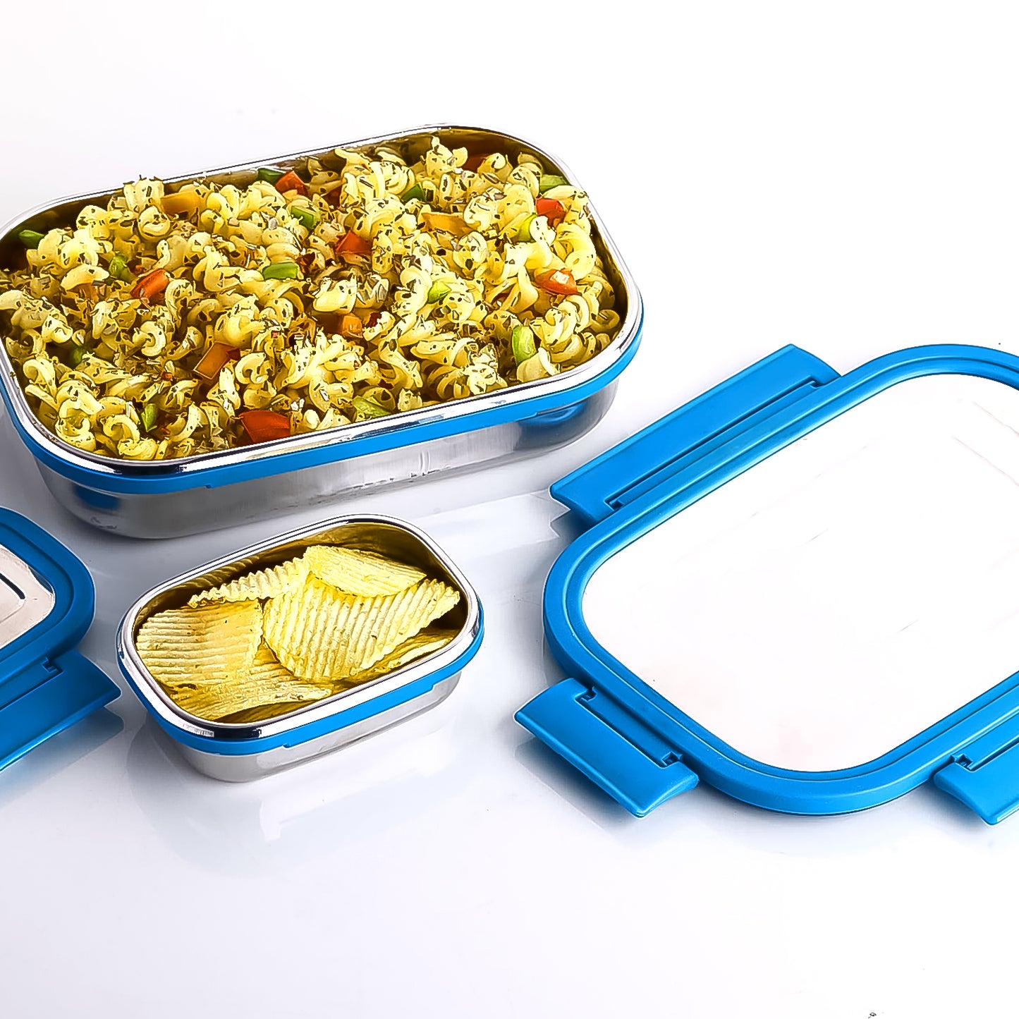 Apex Jerry Lunch Box Premium Stainless Steel Food Container (2 Pc 700+200 Ml Approx) - Happy Price - Image 5