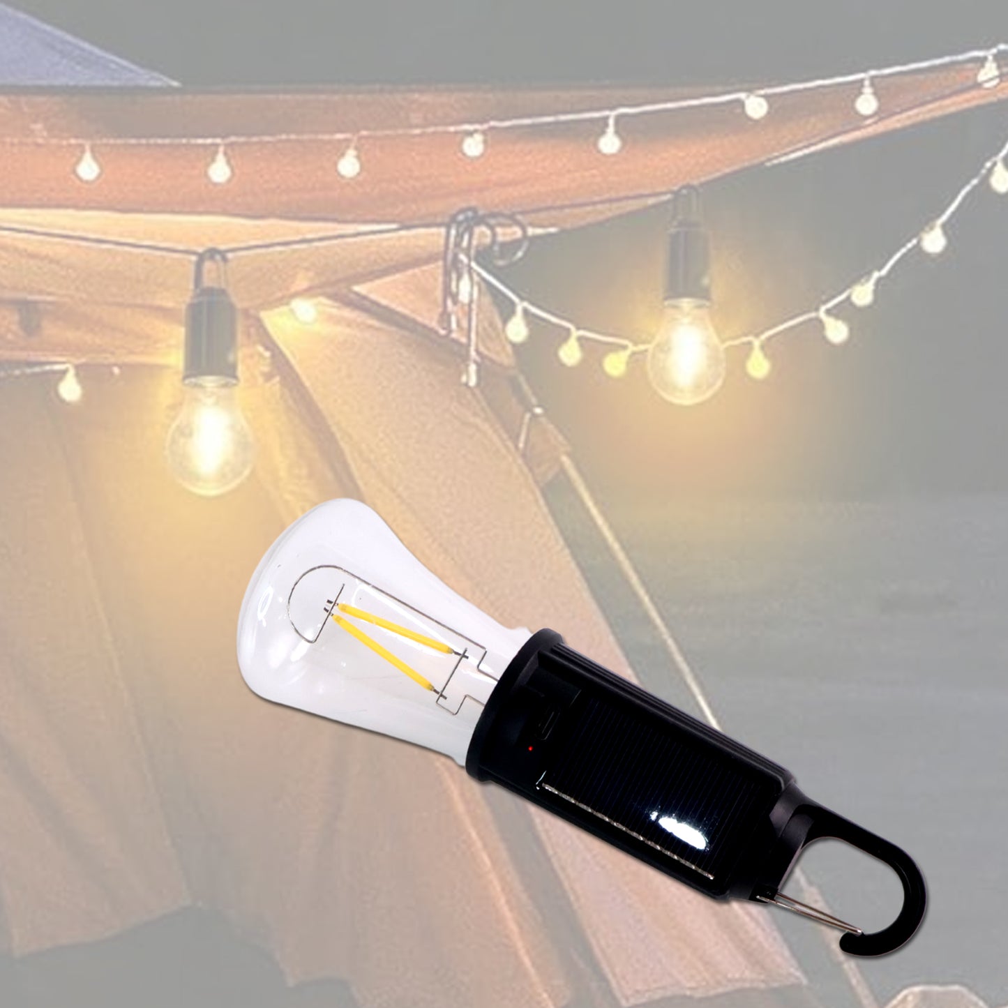 Solar Usb Rechargeable Led Hanging Camping Bulb Lantern Light (1 Pc) - Happy Price - Image 5