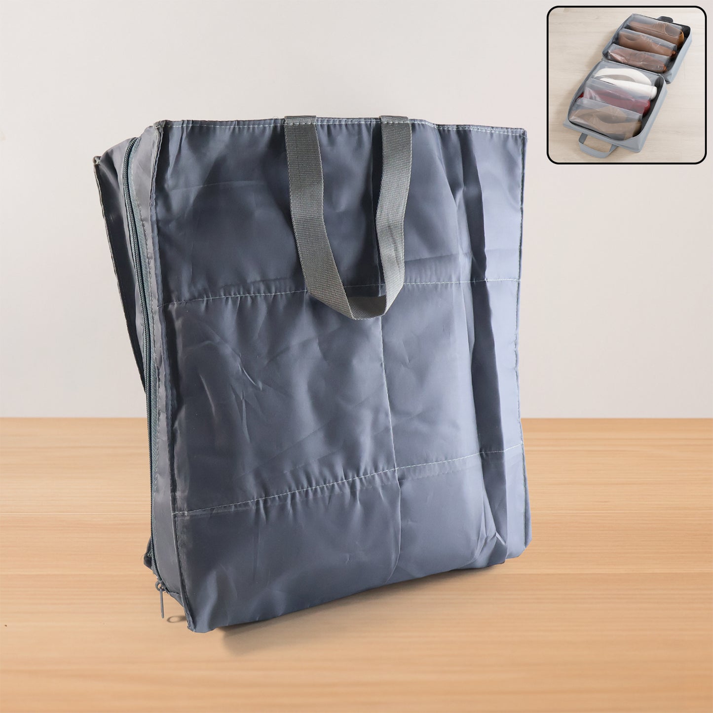 Travel Shoe Bag Organizer (1 Pc) - Waterproof, Foldable Footwear Carrier - Happy Price - Image 2