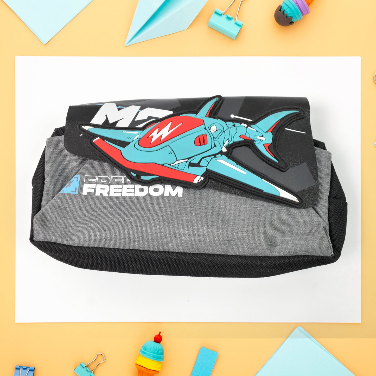 Pencil Pouch With Zipper (1 Pc 2 Compartment ) - Happy Price - Image 2