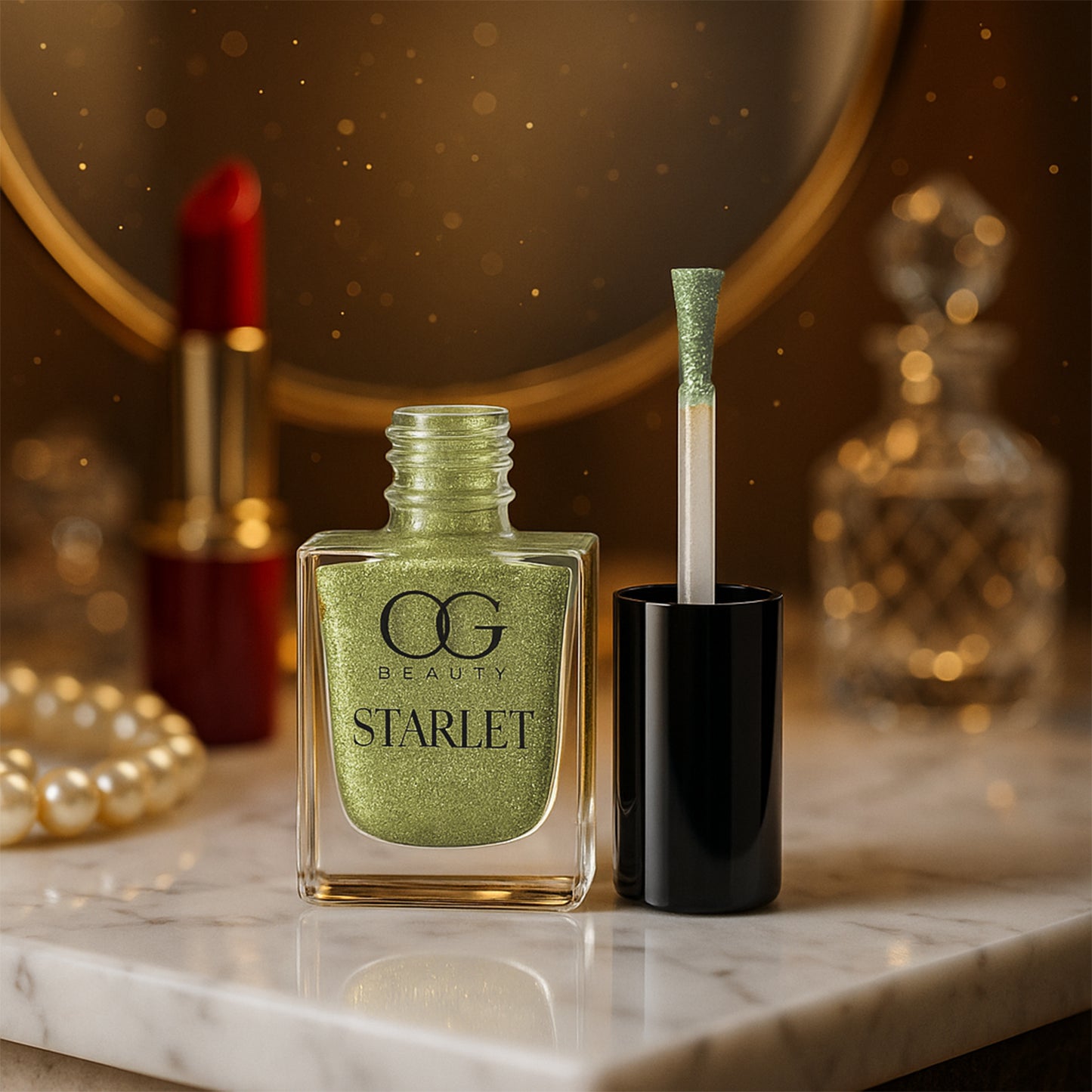 HappyPrice Glitter Nail Paint - Sunshine Gold Sparkle, 10 ML - Happy Price - Image 4