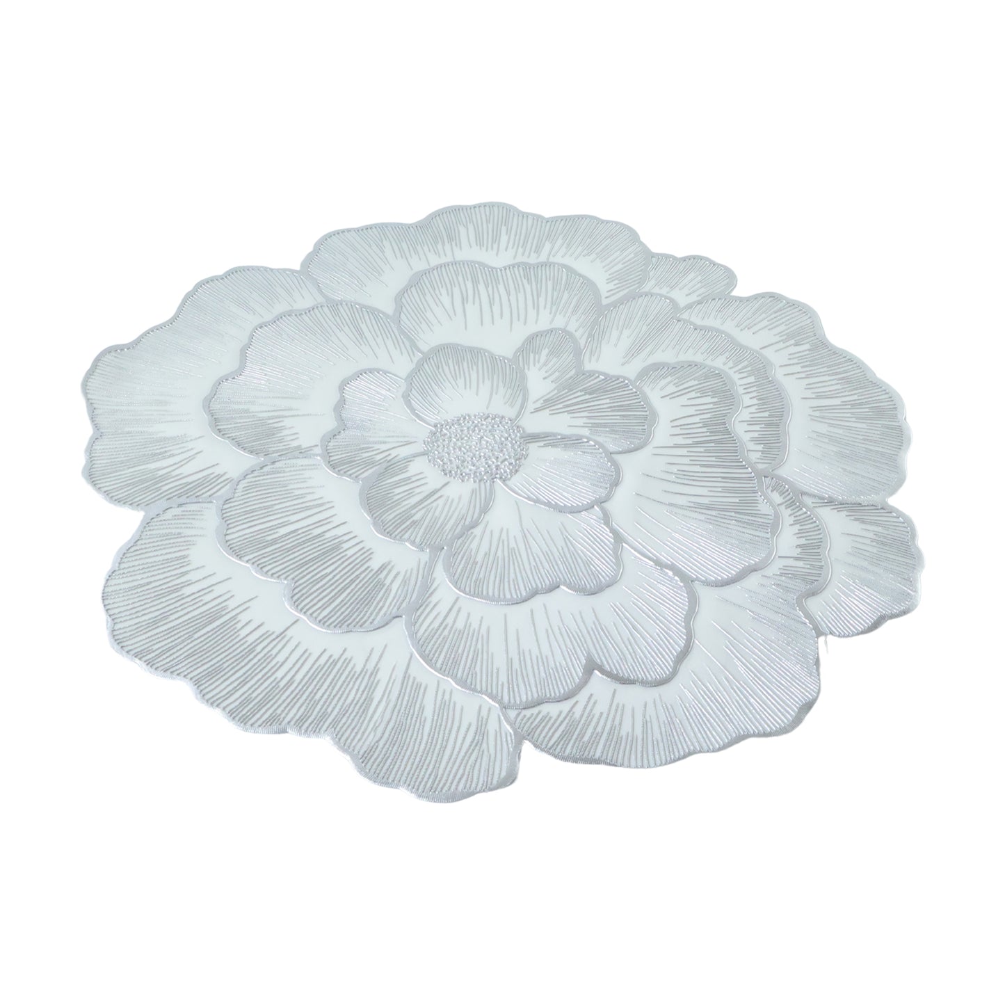 Round Floral PVC Table Mat - 1 Pc, 36x36 Cm - Waterproof Dining Placemat - Great Price - Image 4