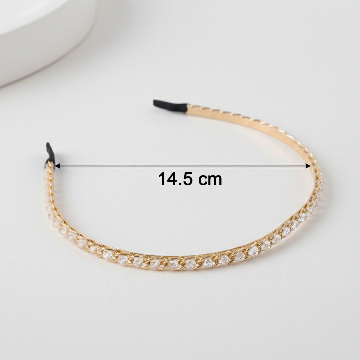 Crystal Embellished Metal Hair Band for Women (1 Pc) - Happy Price - Image 5