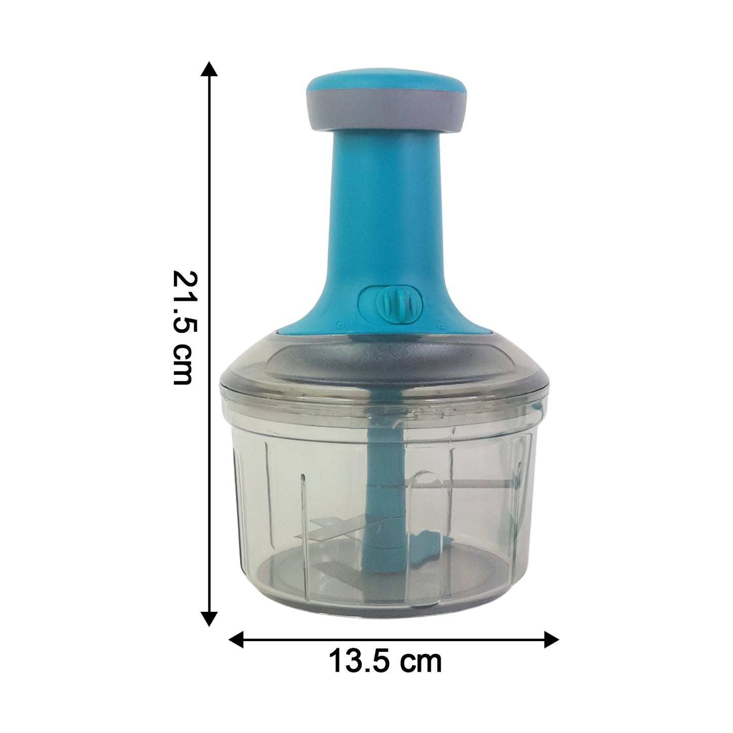 750ml Manual Push Chopper with Stainless Steel Blades - 1 Pc - Happy Price - Image 3