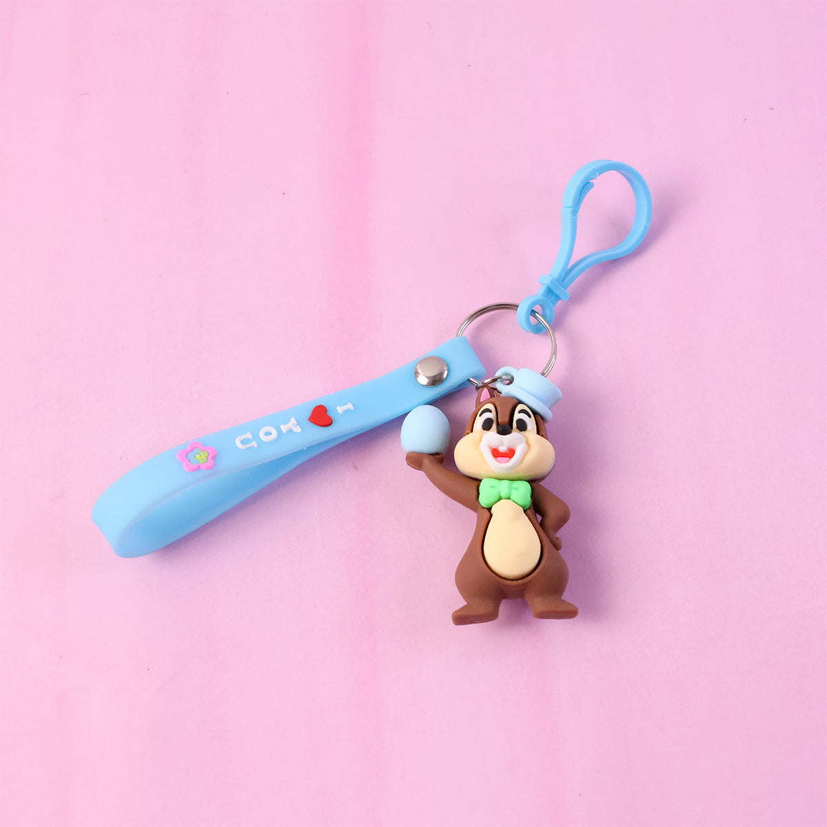 Cute Squirrel Keychain with "I Love You" Strap - 1 Pc - Happy Price - Image 6