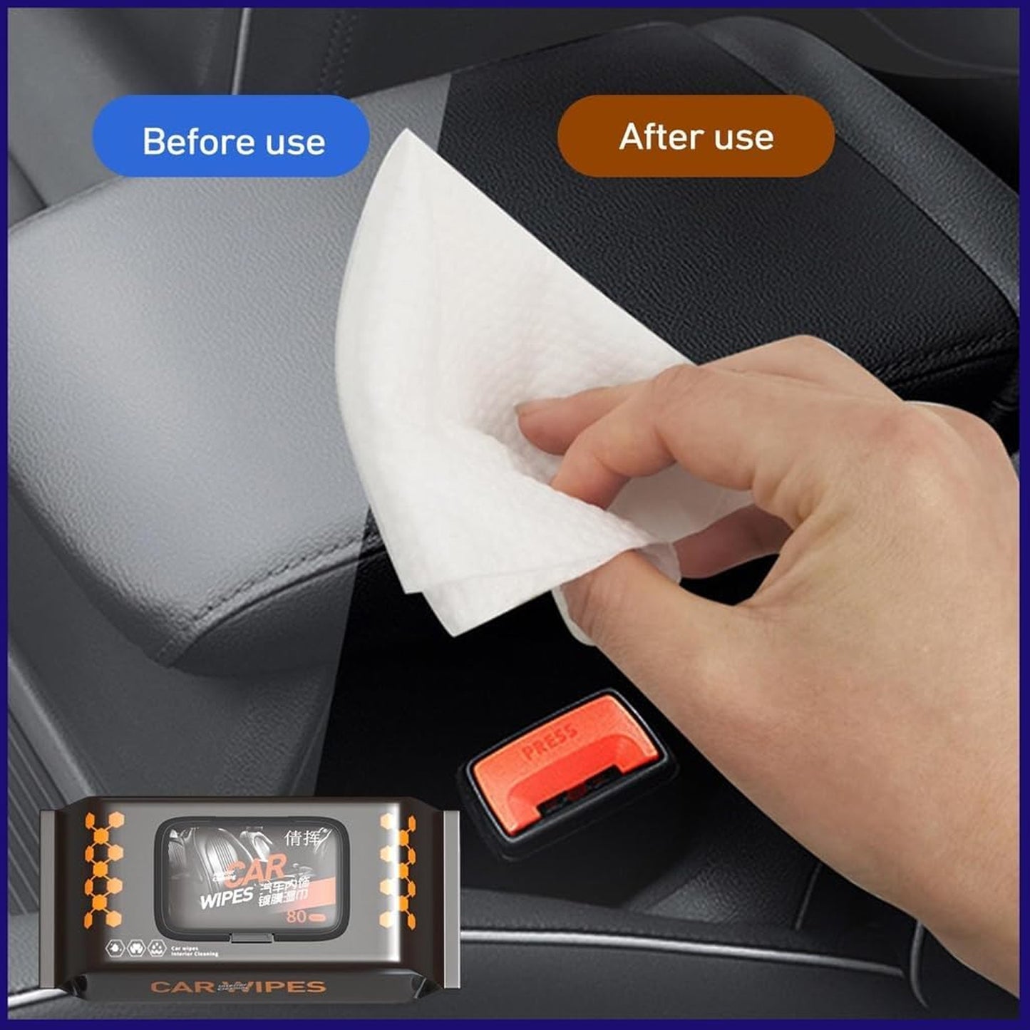 Car Dashboard Scratch Remover Tissue (80 Pcs Set) - Happy Price - Image 3