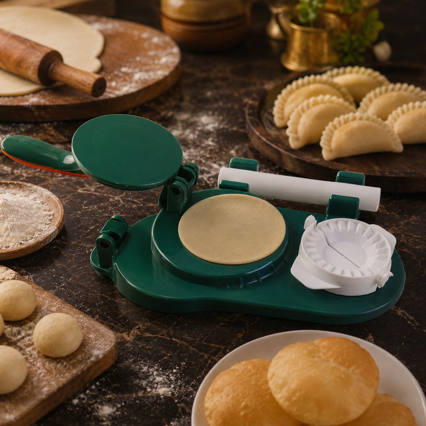 Compact Dough Press for Gujiya & Momos - 1 Pc - Happy Price - Image 2