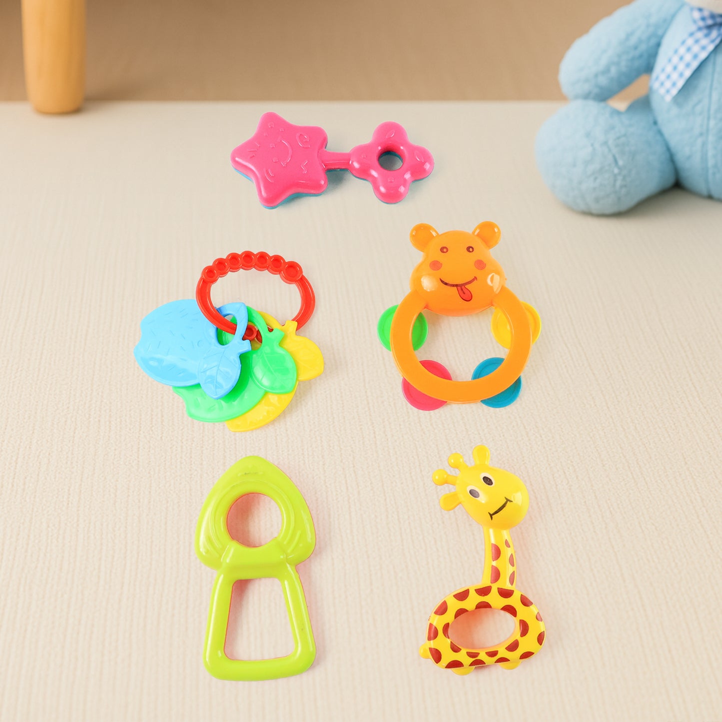 Plastic Baby Rattle Toys 5 Pcs Set - Happy Price - Image 7