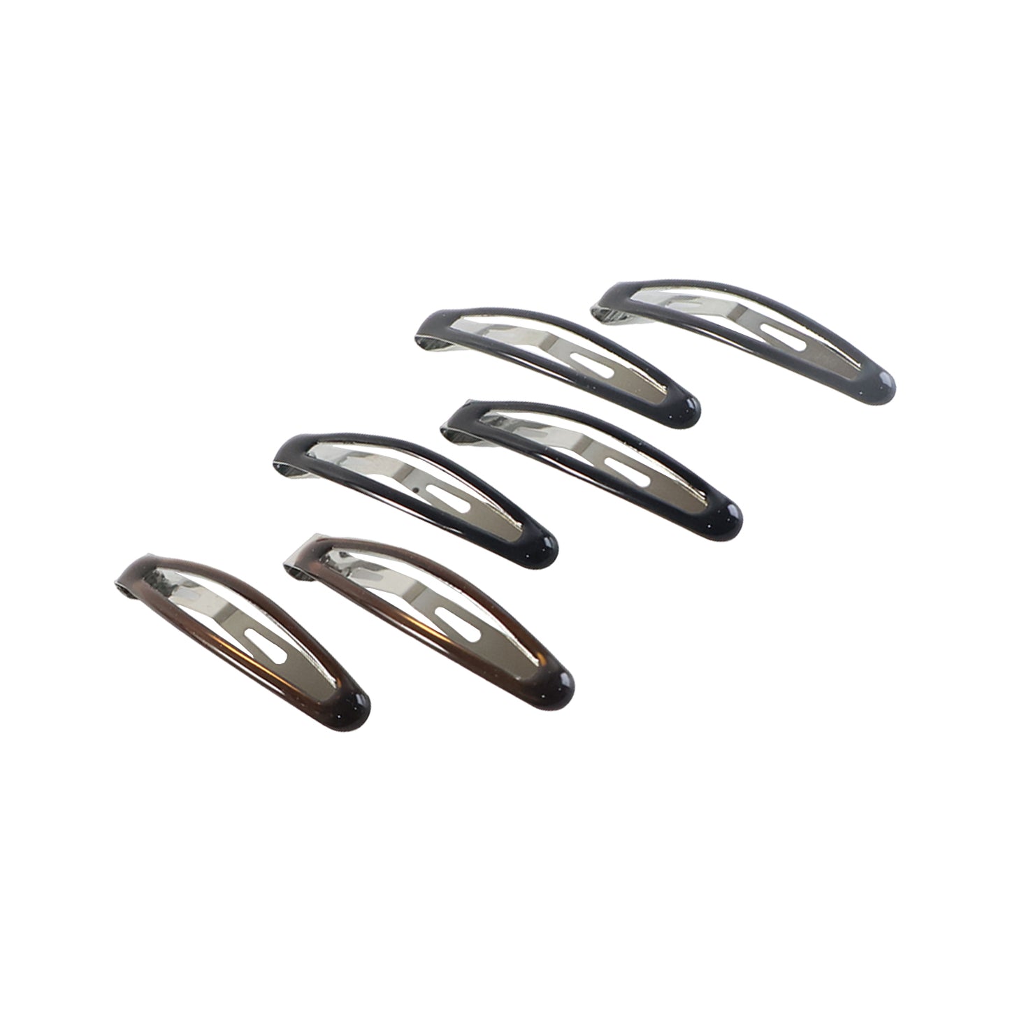 Hair Clips for Women & Girls - 6 Piece Set - Metal Snap Barrettes for Secure Styling - Happy Price - Image 5