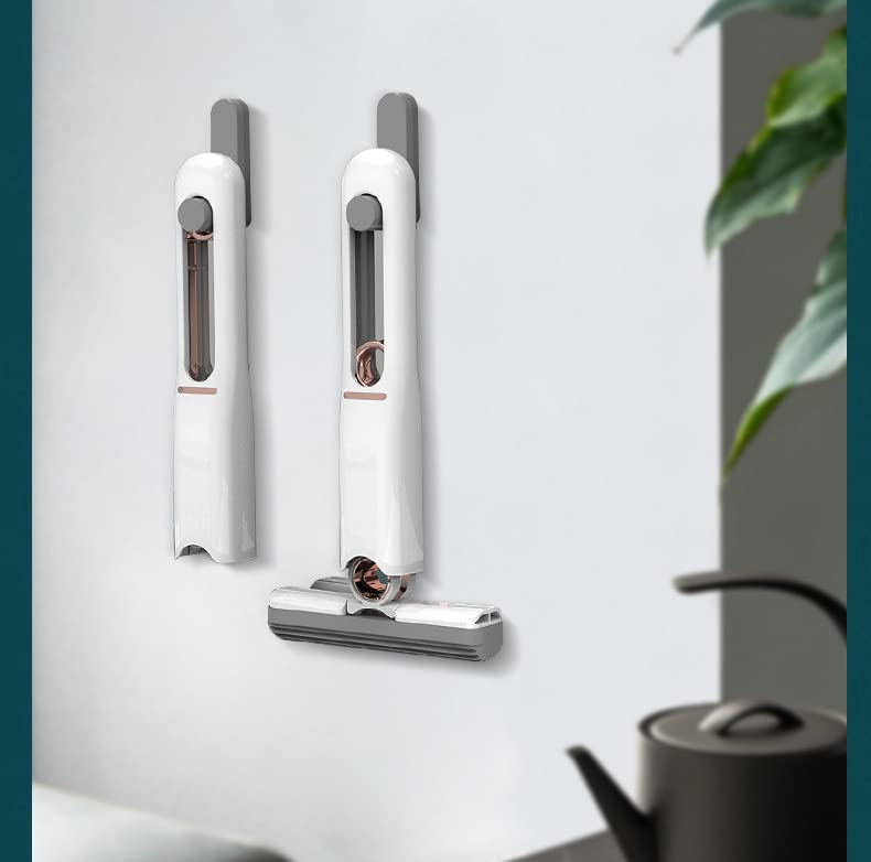 Portable Self-squeeze Short Mop Mini Hand Wash-free Strong Absorbent Mop With 1 Cotton Head Cleaning Sponge For Bathroom Kitchens Table - Happy Price - Image 4