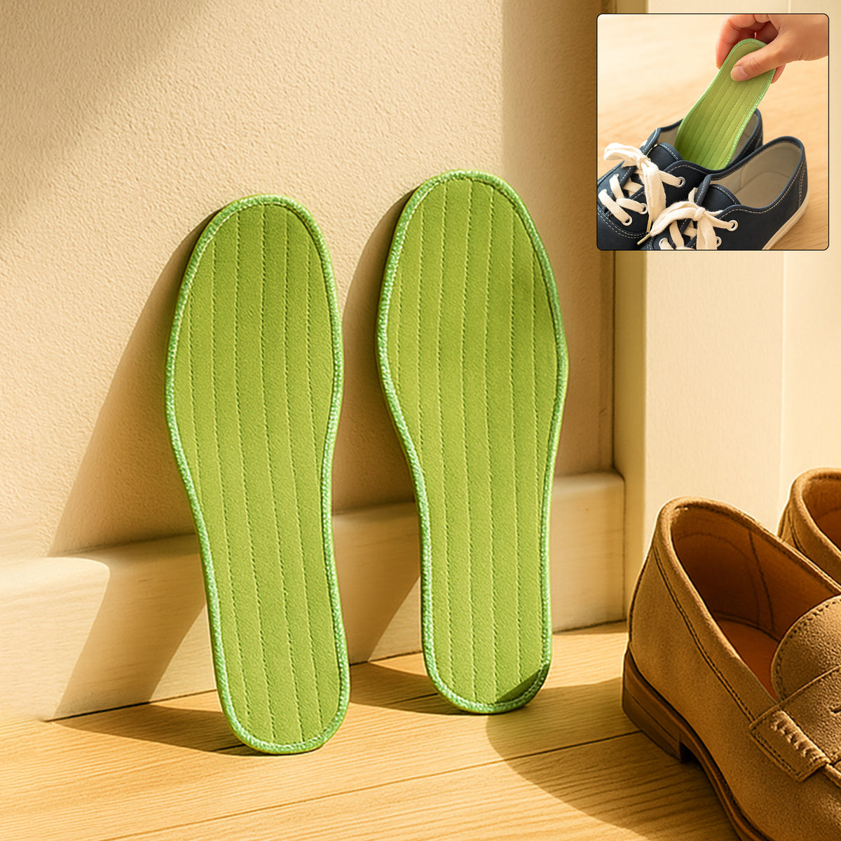 Comfort Shoe Insoles for Size 41 Foot Support (1 Pair, Mix Design) - Happy Price - Image 2