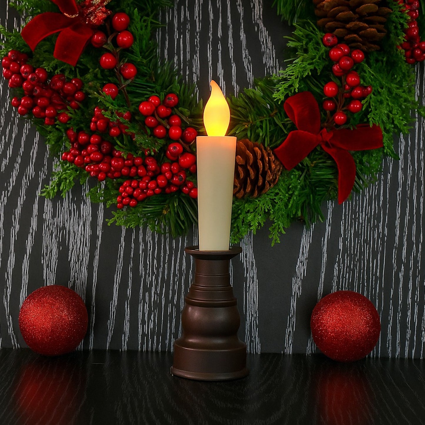 LED Flameless Candle with Holder - Safe Flickering Light (1 Pc) - Happy Price - Image 7