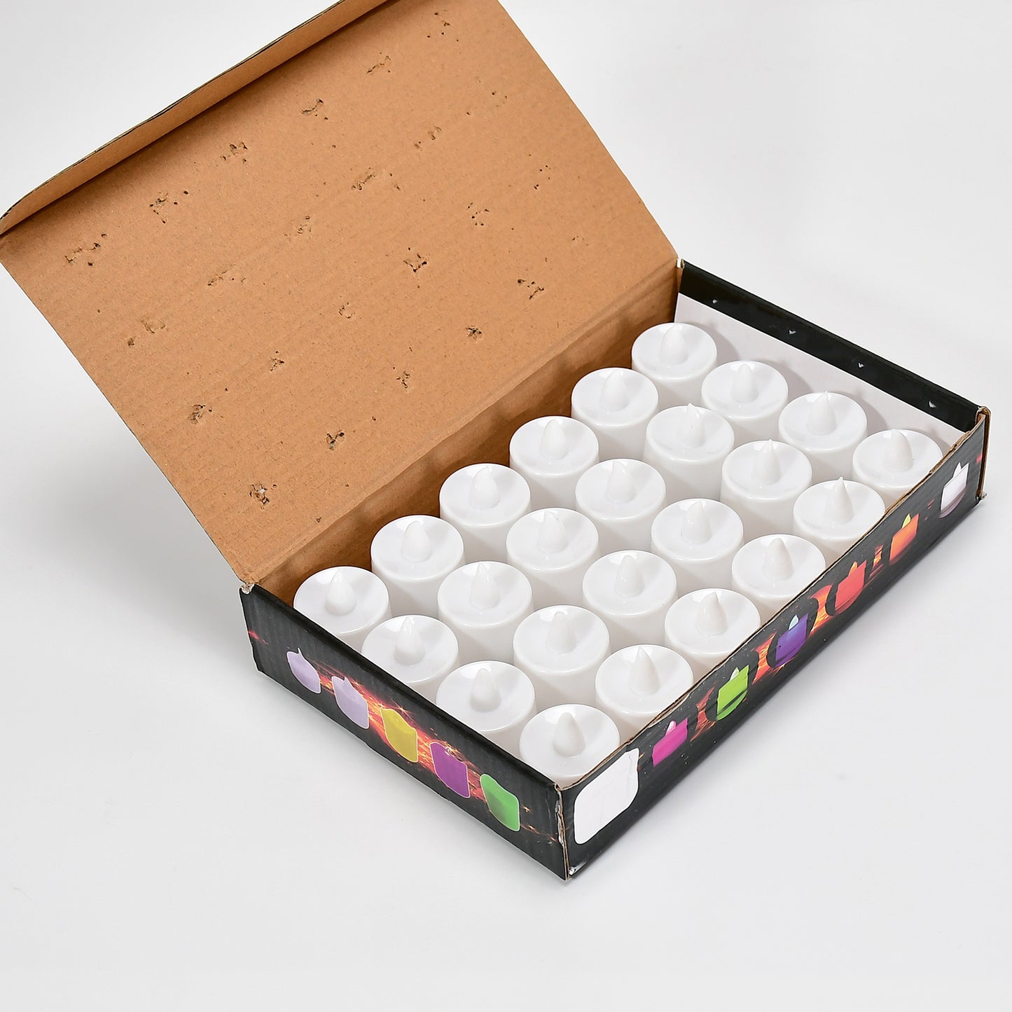 24 Pcs Pink LED Flameless Tealight Candles - Smokeless Decorative Lights for Home - Happy Price - Image 6