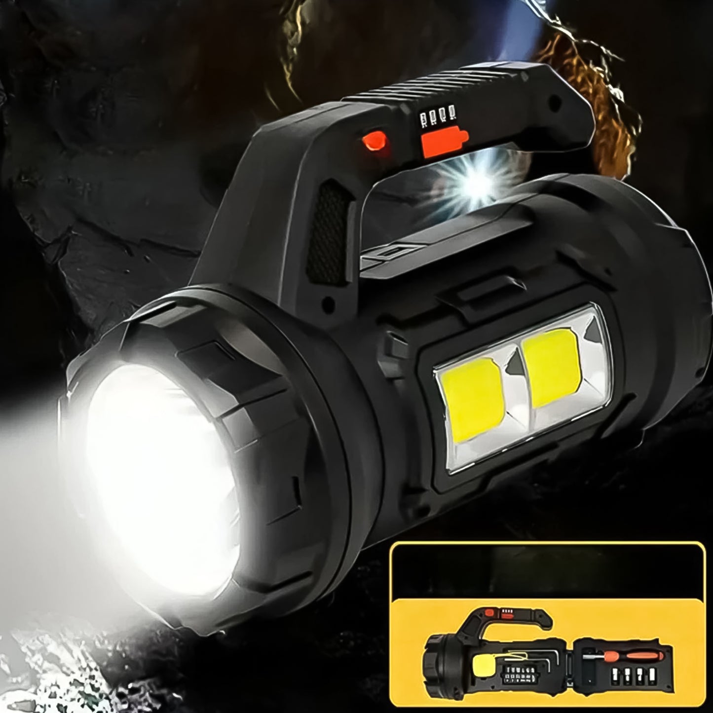 Multi Functional Sos Light With Tool Box Torchlight (18 W) - Happy Price - Image 2