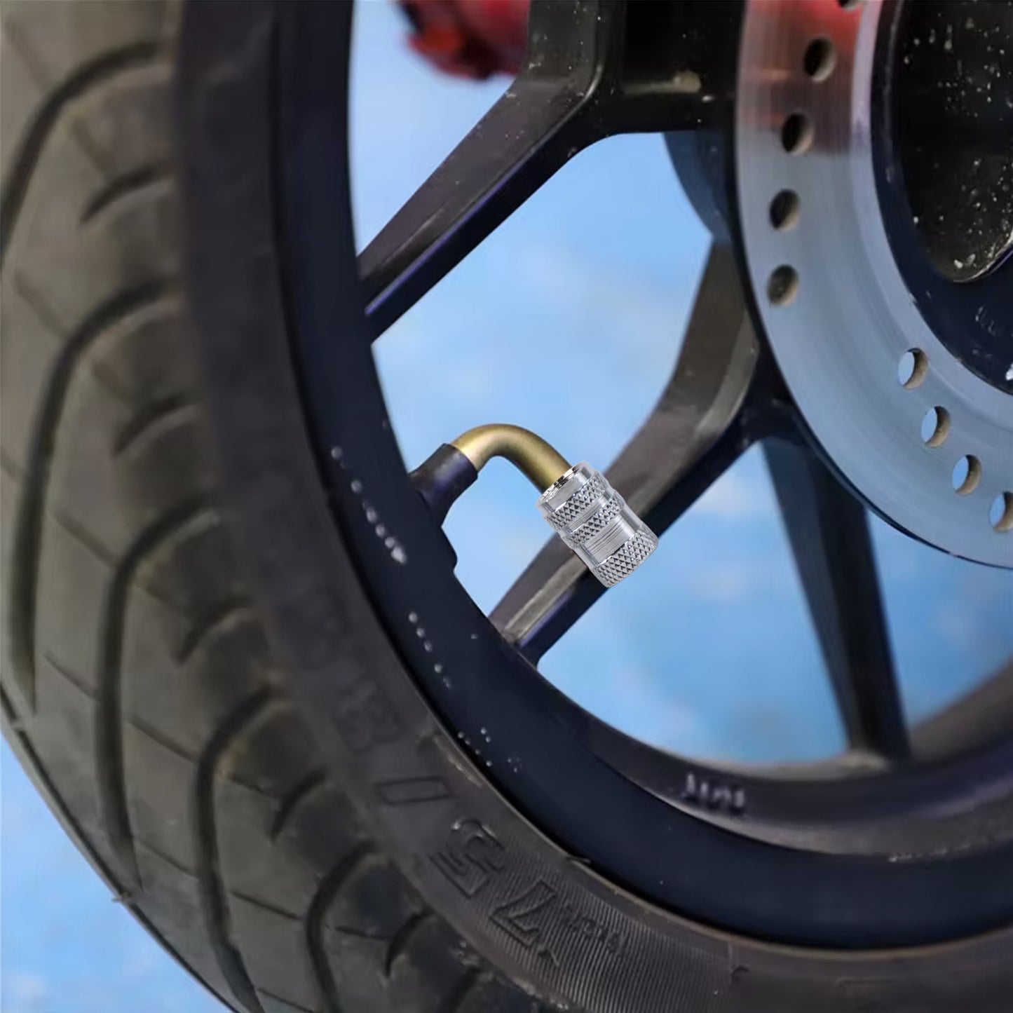 Tire Valve Stem Caps Fit For Genesis Cars. Air Valve Caps Suit For Most Car Truck Suv Wheel Accessories 4pcs Silver. - Happy Price - Image 2