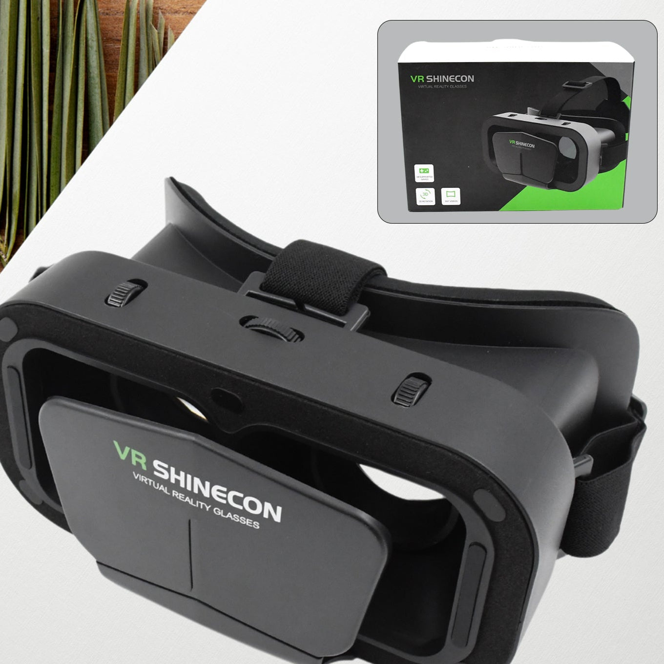 3d Vr Headset Compatible With Iphone Android Virtual Reality Vr Goggles For 3d Vr Movies Video Games (1 Pc) - Happy Price - Image 1