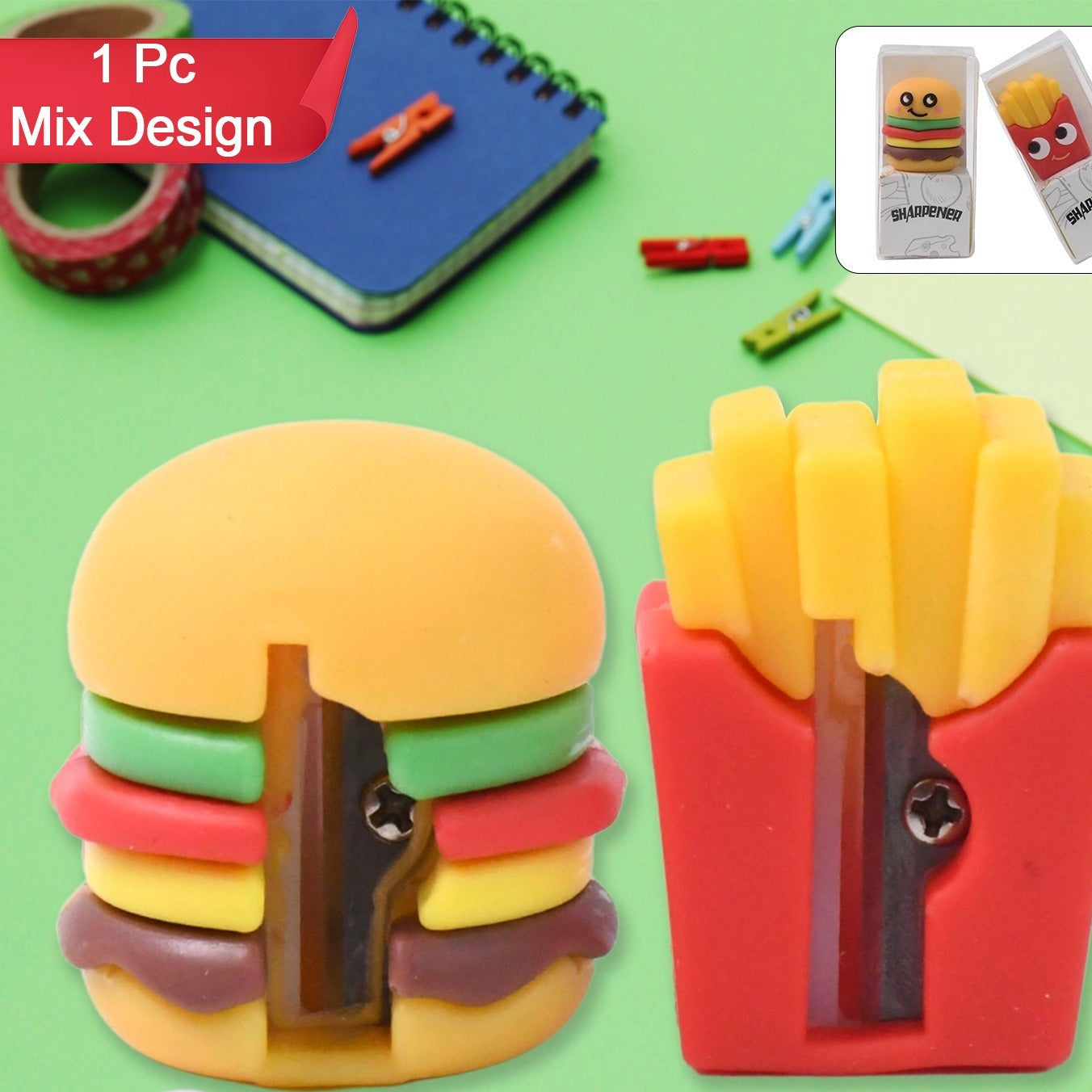 Cute Cartoon Pencil Sharpener for Kids (1 Pc) - Happy Price - Image 1