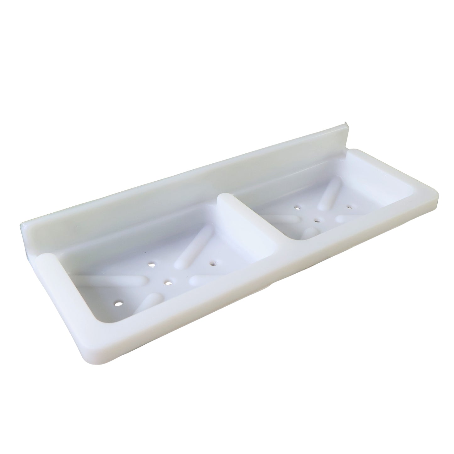 Wall Mounted Double Compartment Soap Sponge Holder (1 Pc) - Happy Price - Image 2