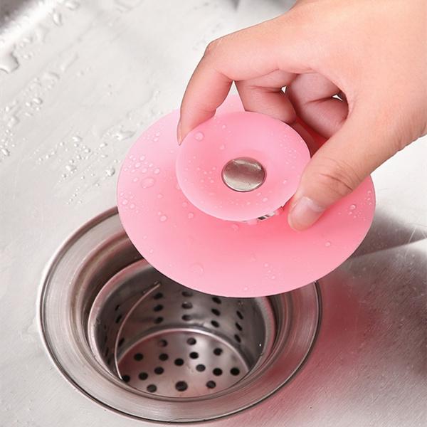 Creative 2-in-1 Silicone Sewer Sink Sealer Cover Drainer (Multicolour) - Happy Price - Image 7
