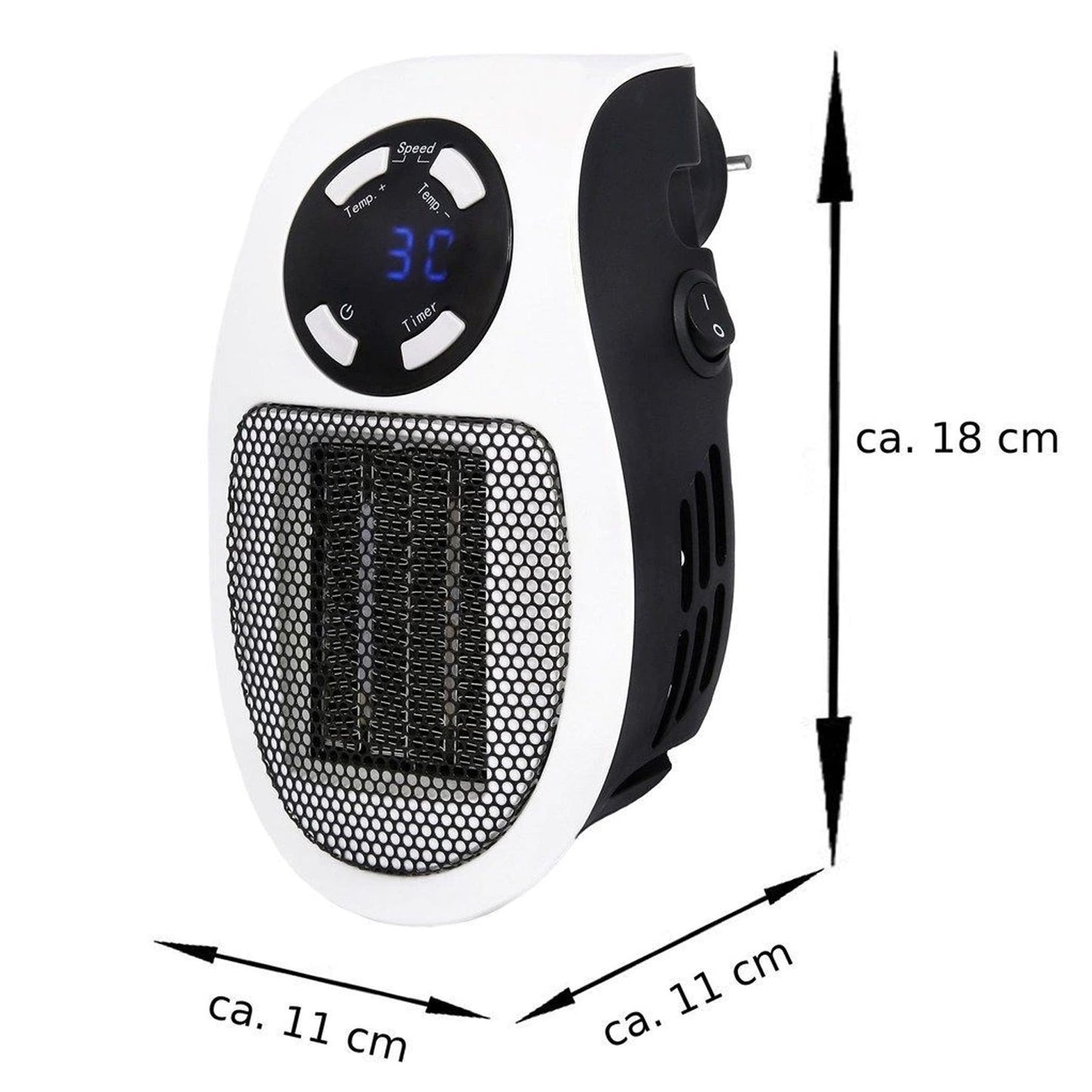 Portable Electric Heater Mini Fan Heater Desktop Household - Happy Price - Image 3