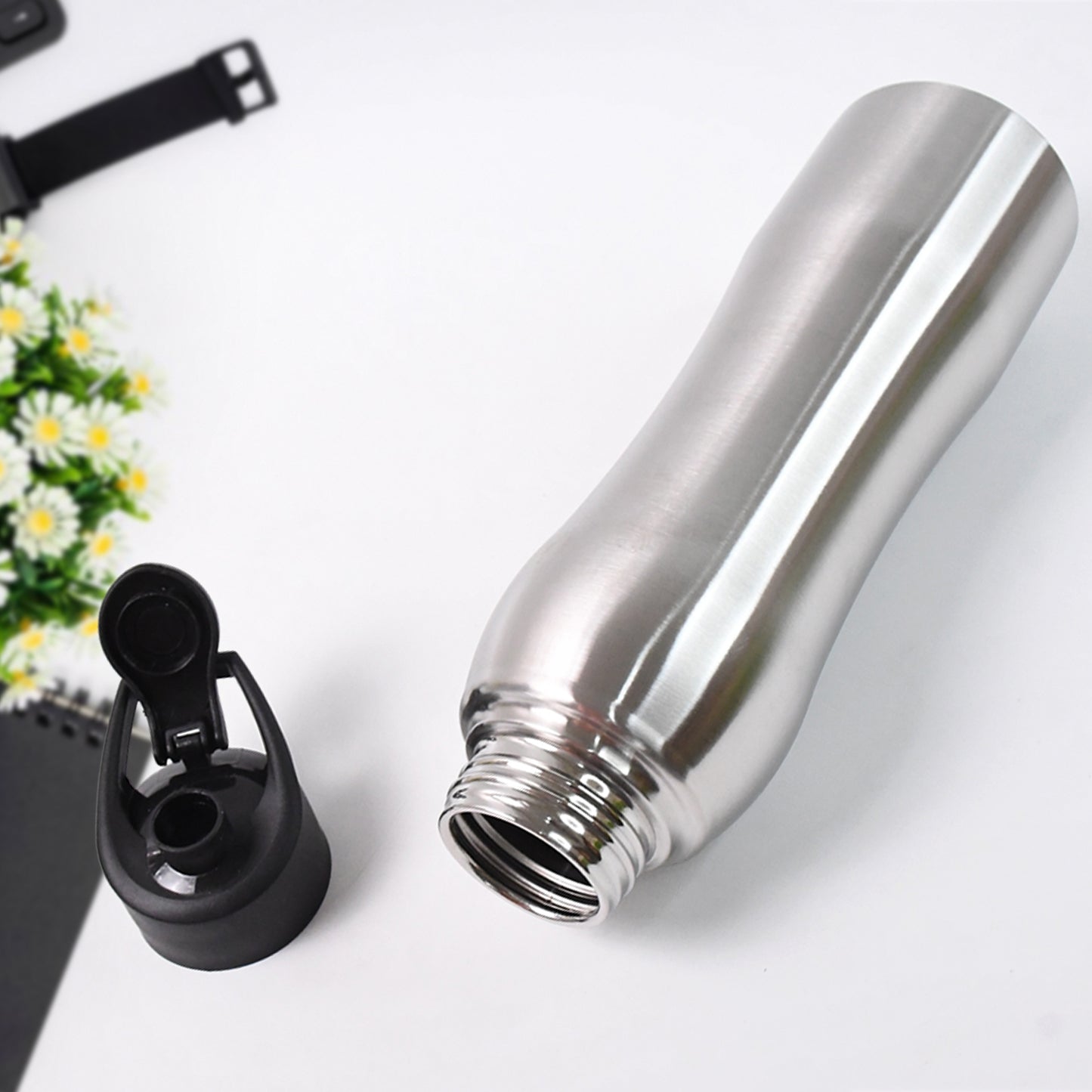 1000 ML Stainless Steel Double Wall Vacuum Insulated Water Bottle - Happy Price - Image 2