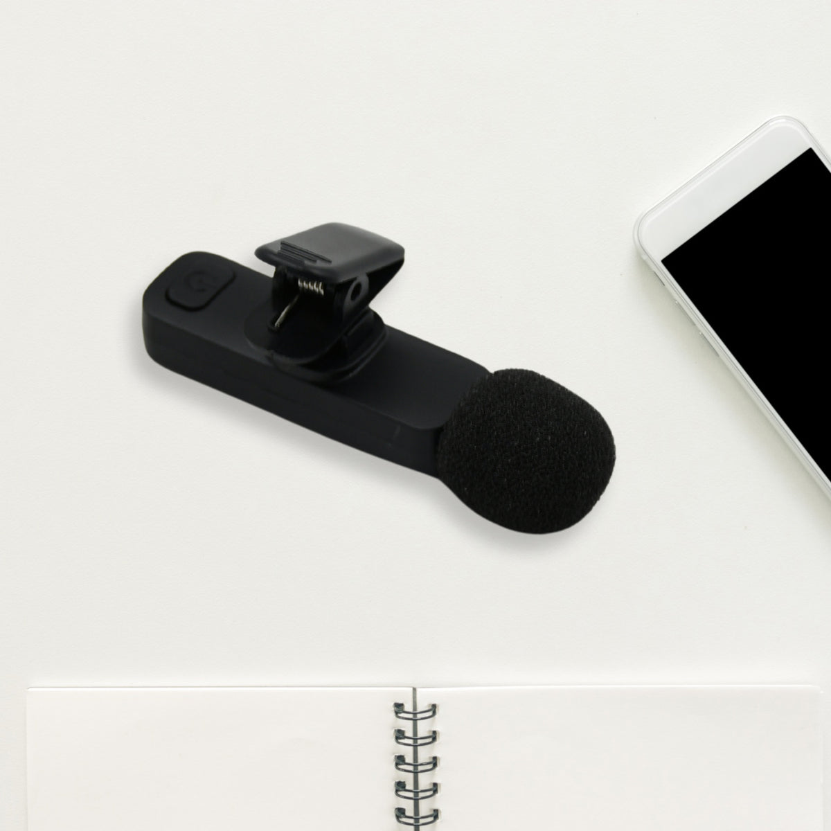 Intelligent Noise Cancelling Live Streaming Clip On Microphone For Type-c For Iphone With Charging Mini Wireless Lapel Collar Microphone - Happy Price - Image 2