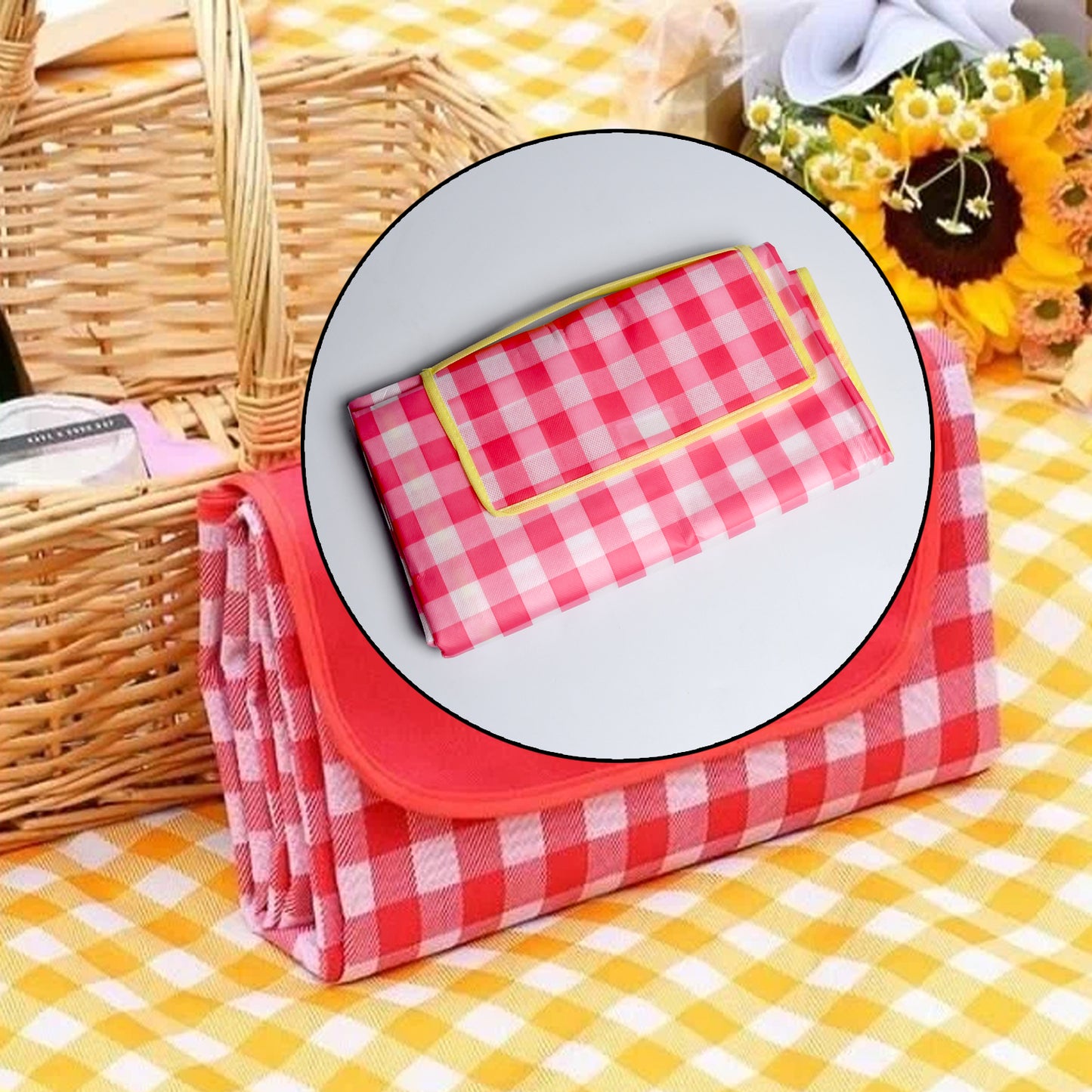 Waterproof Foldable Picnic Mat - 142cm x 95cm Outdoor Blanket - Great Price - Image 3