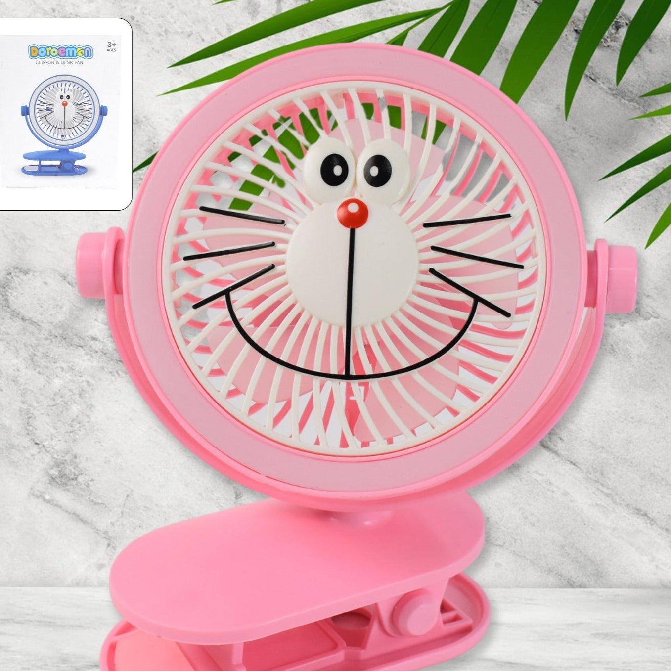 Usb Portable Mini Desk Fan With Light Personal Table Fan For Office School Home Use (1 Pc) - Happy Price - Image 1
