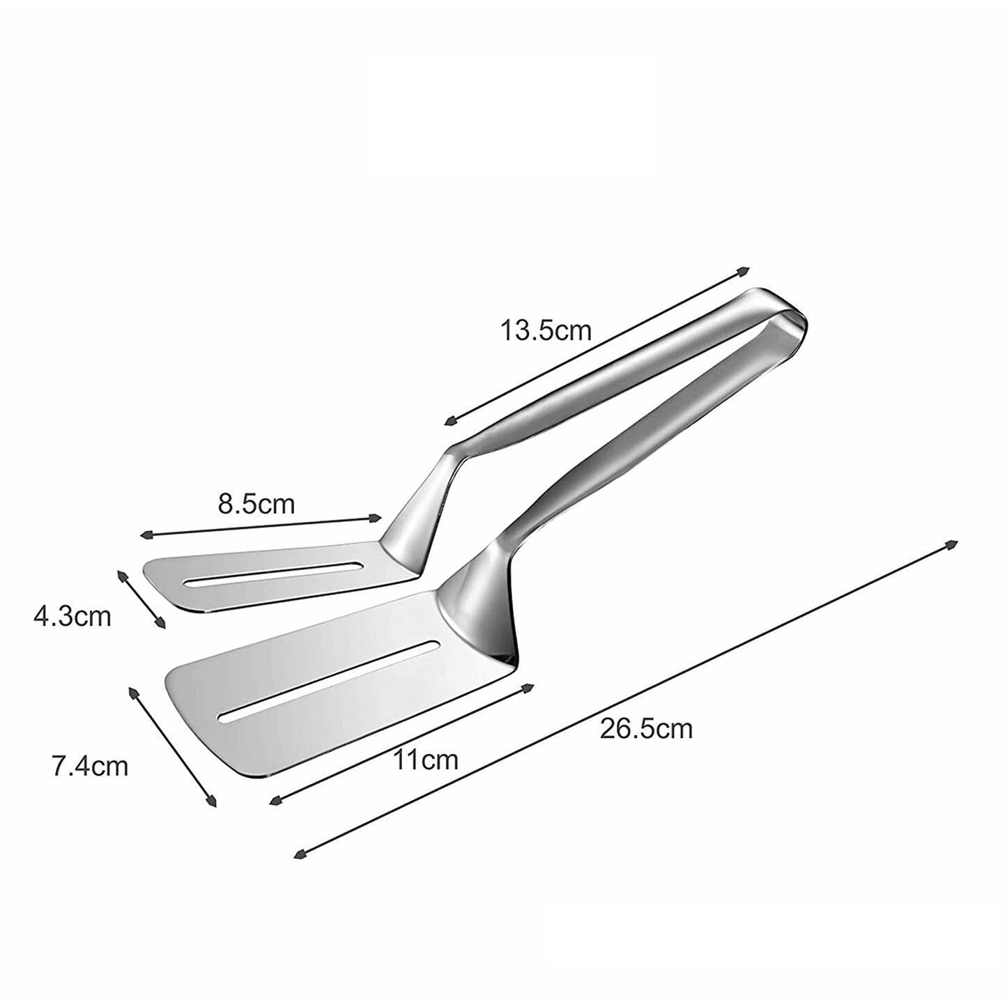 Stainless Steel Multi-Purpose Kitchen Tongs for Cooking & Serving - Happy Price - Image 4