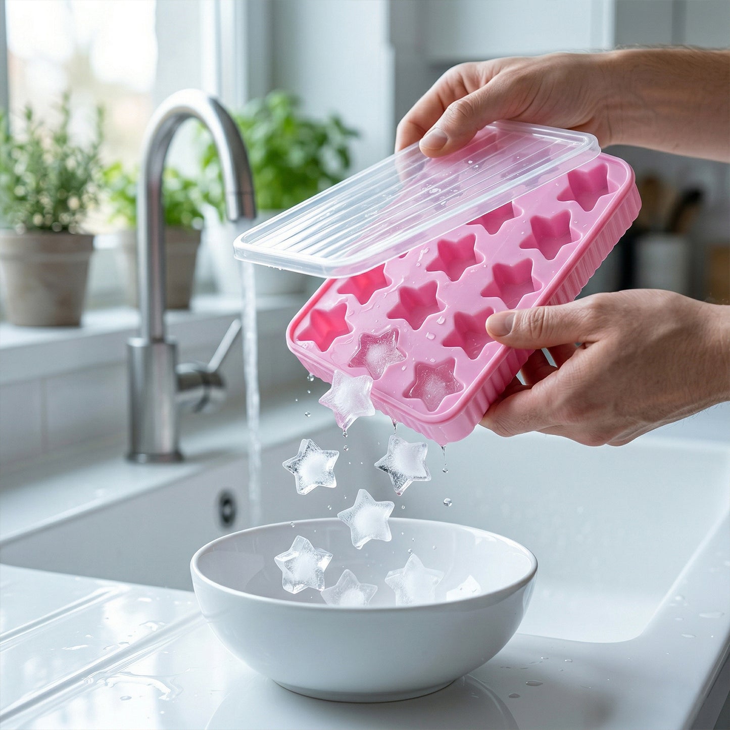 18 Grid Star Shape Ice Tray with Lid - Easy Release Freezer Mold (1 Pc) - Great Price - Image 6