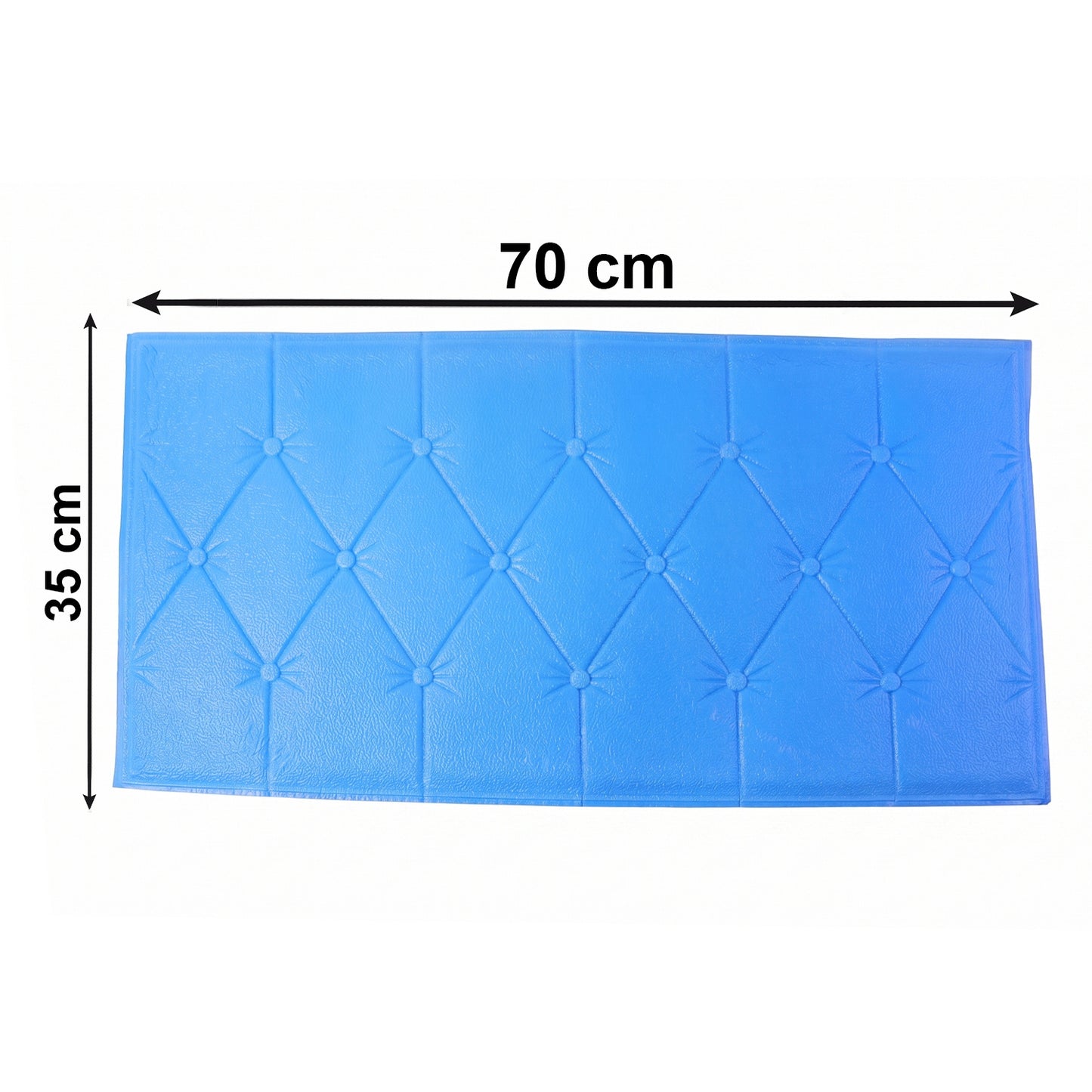 Self Adhesive 3D Foam Wall Panel - 1 Pc Blue 69x35 Cm - Great Price - Image 5