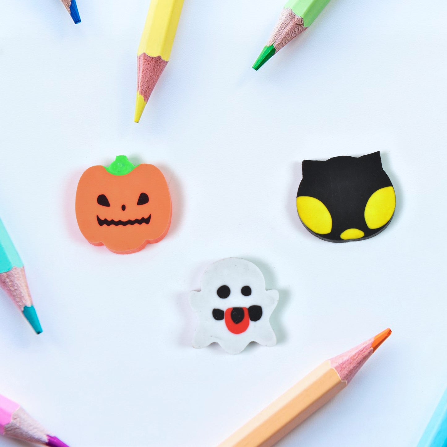 Cartoon Shape Eraser Rubber (1 Pc Mix Colour Design) - Happy Price - Image 3