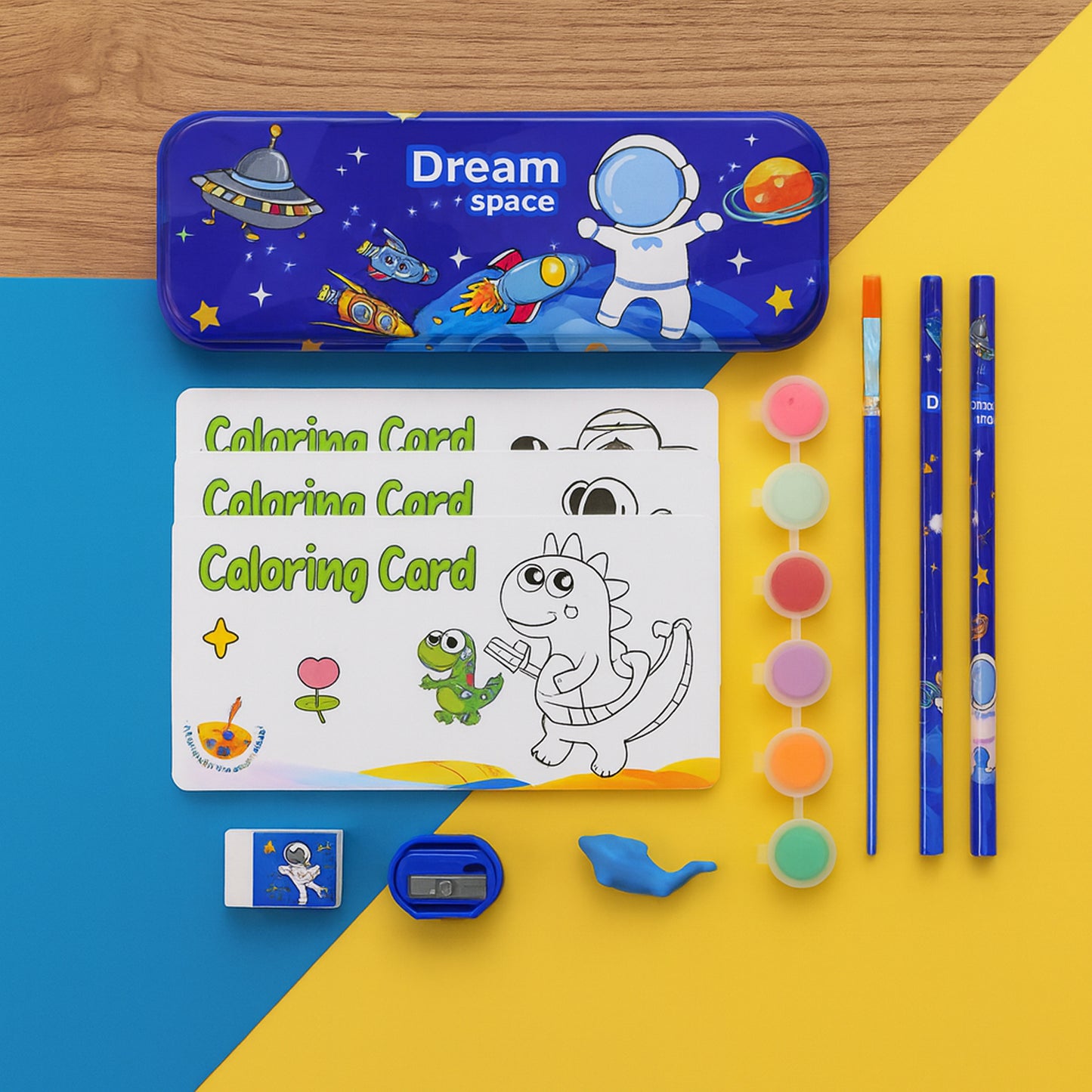 Space Adventure Kids Stationery Gift Set (1 Set) - Coloring Fun & Learning Kit - Happy Price - Image 6