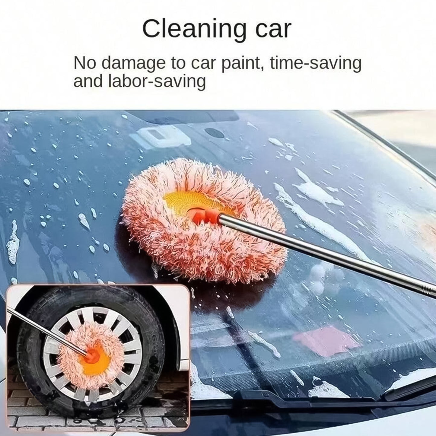 Mop Cleaning Mop Rotatable Spin Mop (110 Cm 1 Pc) - Happy Price - Image 2