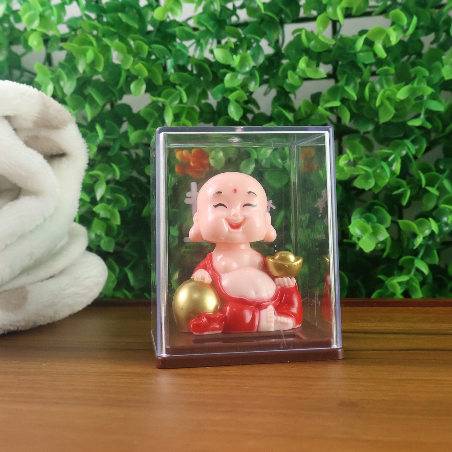 Solar Power Moving Head Buddha Statue Car Ornament (1 Pc Mix Color) - Happy Price - Image 2