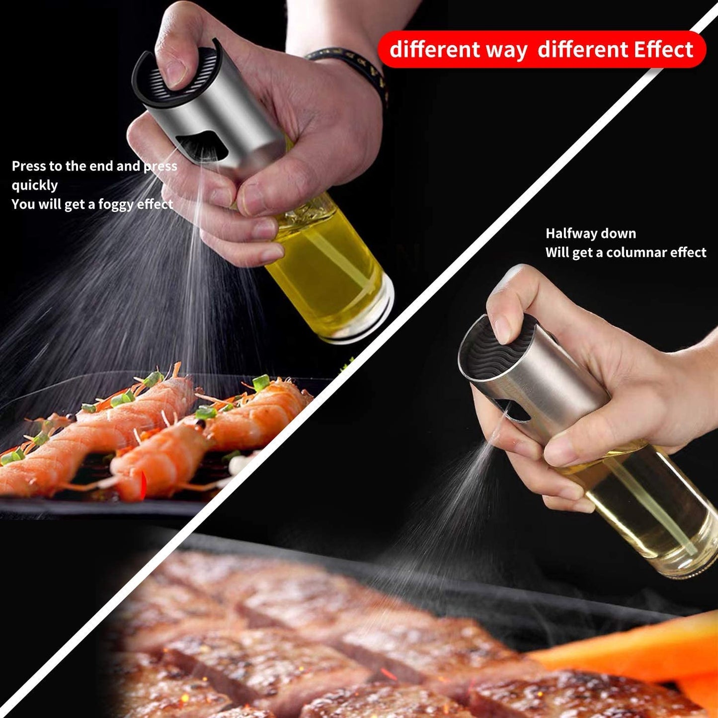 Oil Sprayer Dispenser Oil Versatile Glass Spray Bottle For Cooking Multi Use Bottle - Happy Price - Image 4
