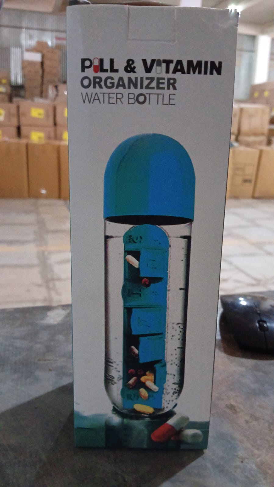 Pill Vitamin Bottle Water Bottle Multi Functional Use For Traveling Outdoor Use Water Bottle Travelling Kit Summer Special Bottle (600 Ml Mix Color ) - Happy Price - Image 7