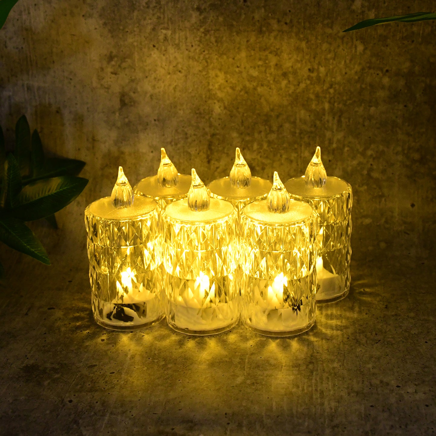 Decorative LED Crystal Flameless Candle Set - 6 Pieces - Happy Price - Image 4