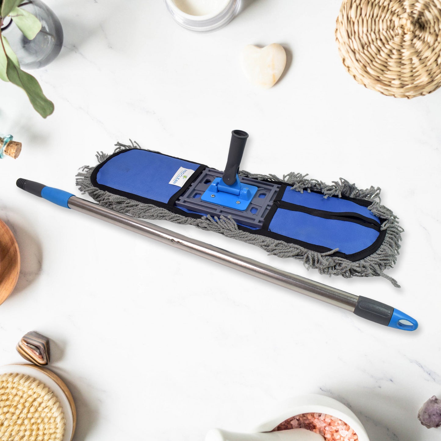 Large Cotton Pad Mop with Long Aluminium Handle for Wet & Dry Cleaning (1 Pc) - Happy Price - Image 5