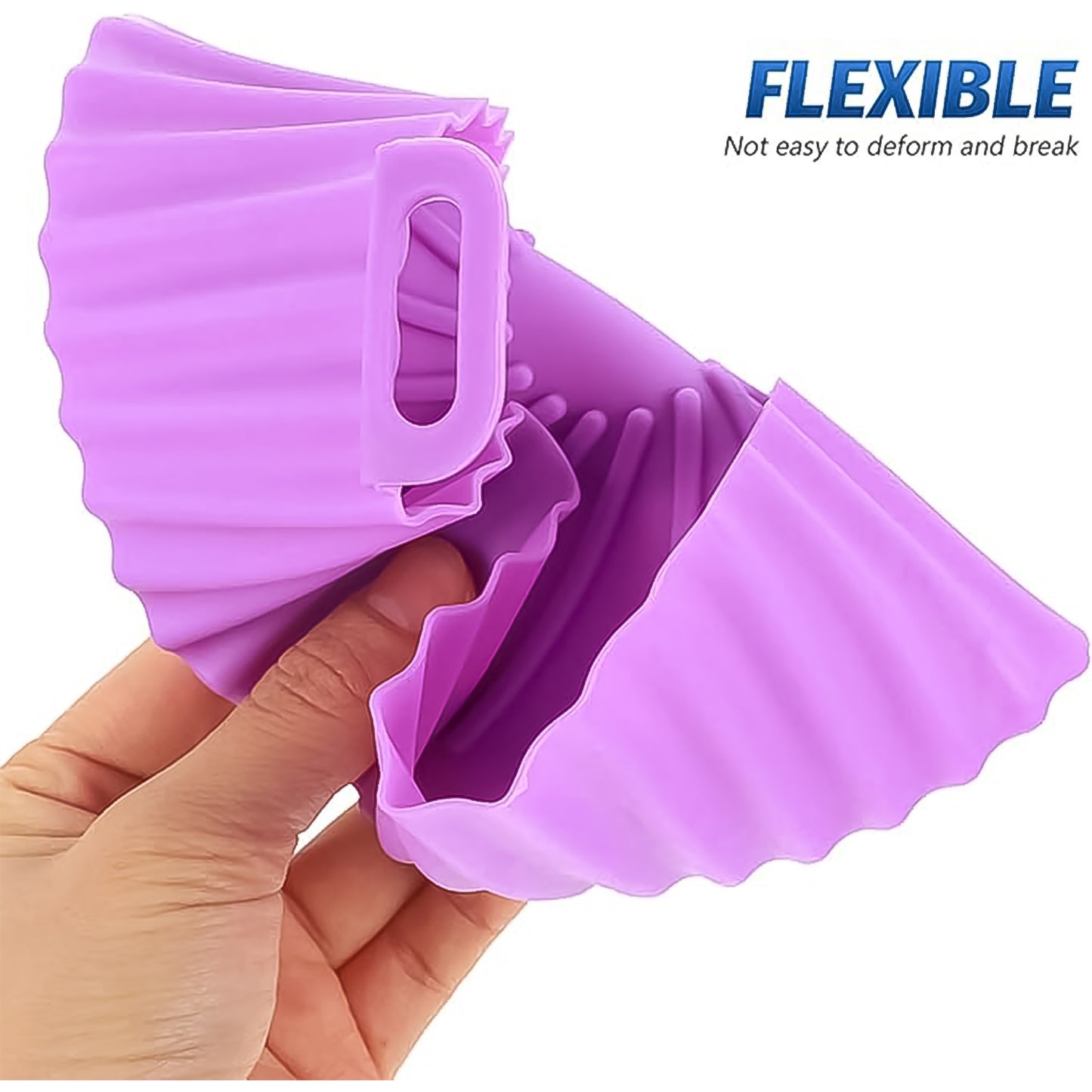 Air Fryer Reusable Silicone Pot With Handles (6 Pc Set) - Happy Price - Image 4