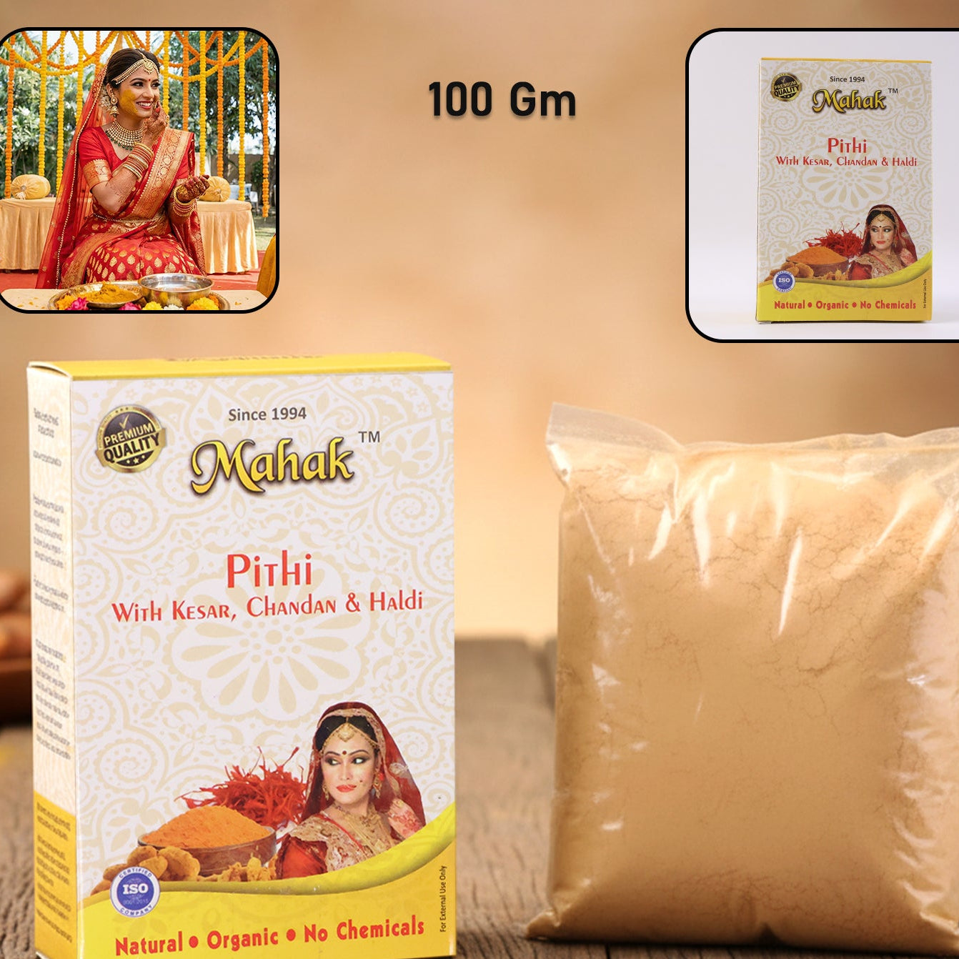 Traditional Face & Body Pithi Powder for Natural Cleansing - 100 gm - Happy Price - Image 1