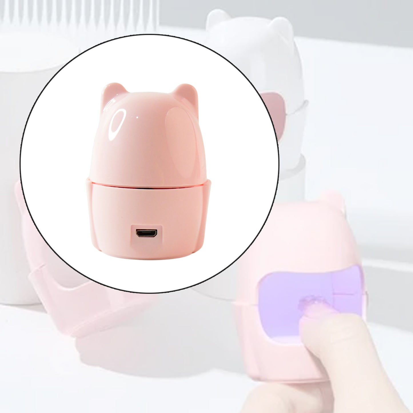 Mini Led Nail Dryer Usb Rechargeable Nail Polish Curing Lamp (1 Pc) - Happy Price - Image 5