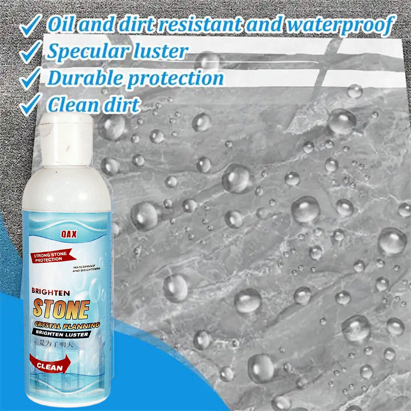Stone Stain Remover Cleaner Stone Crystal Plating Agent Marble Stone Cleaner Polishes Crystal Plating For Kitchen Patio Backyard Marble Cleaner And Polish (75 Ml Approx 1 Pc) - Happy Price - Image 6