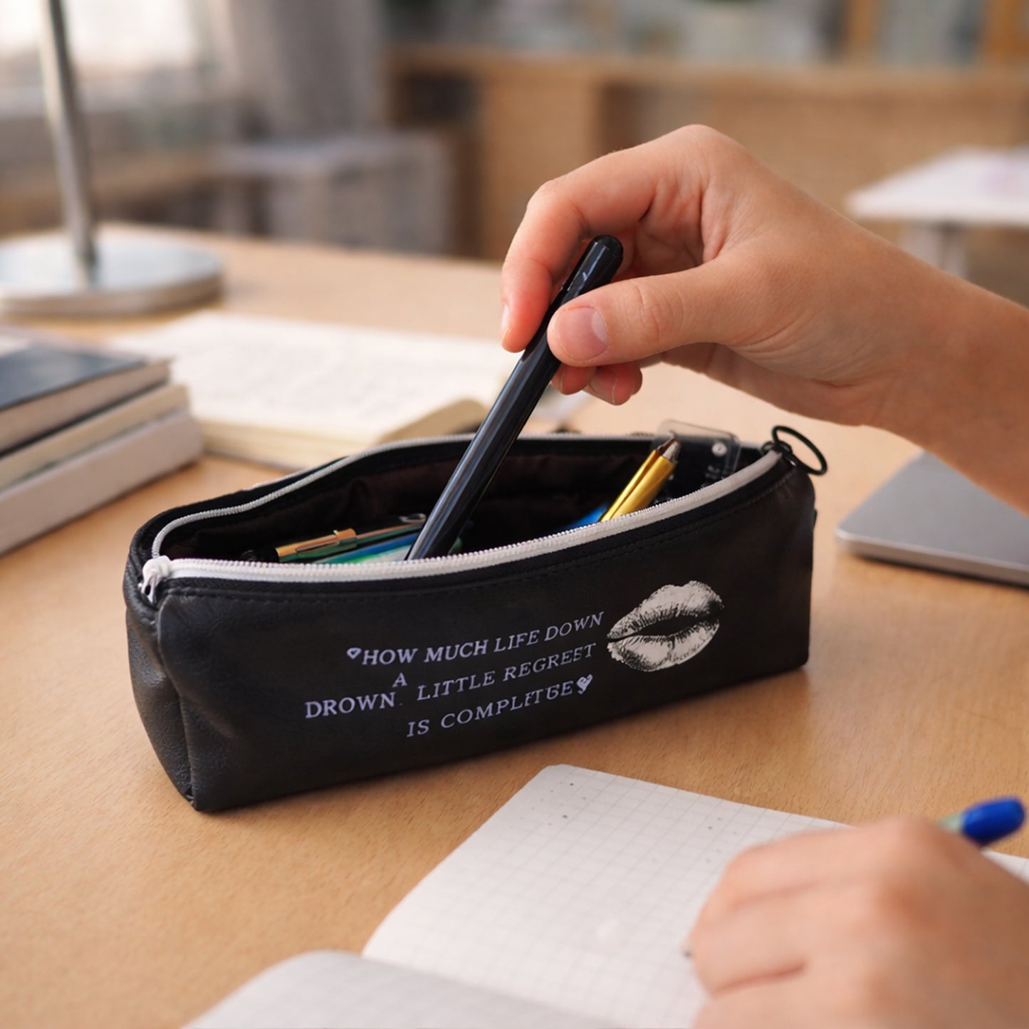Printed Zipper Pouch Organizer - 1 Pc Stationery Holder - Great Price - Image 3