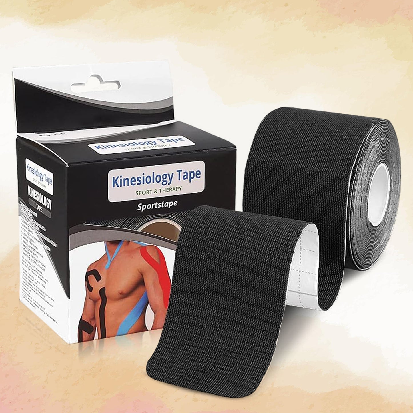 Kinesiology Tape For Physiotherapy Tape For Sports Injury Pain Relief (5 Cm X 5m 1 Pc) - Happy Price - Image 2