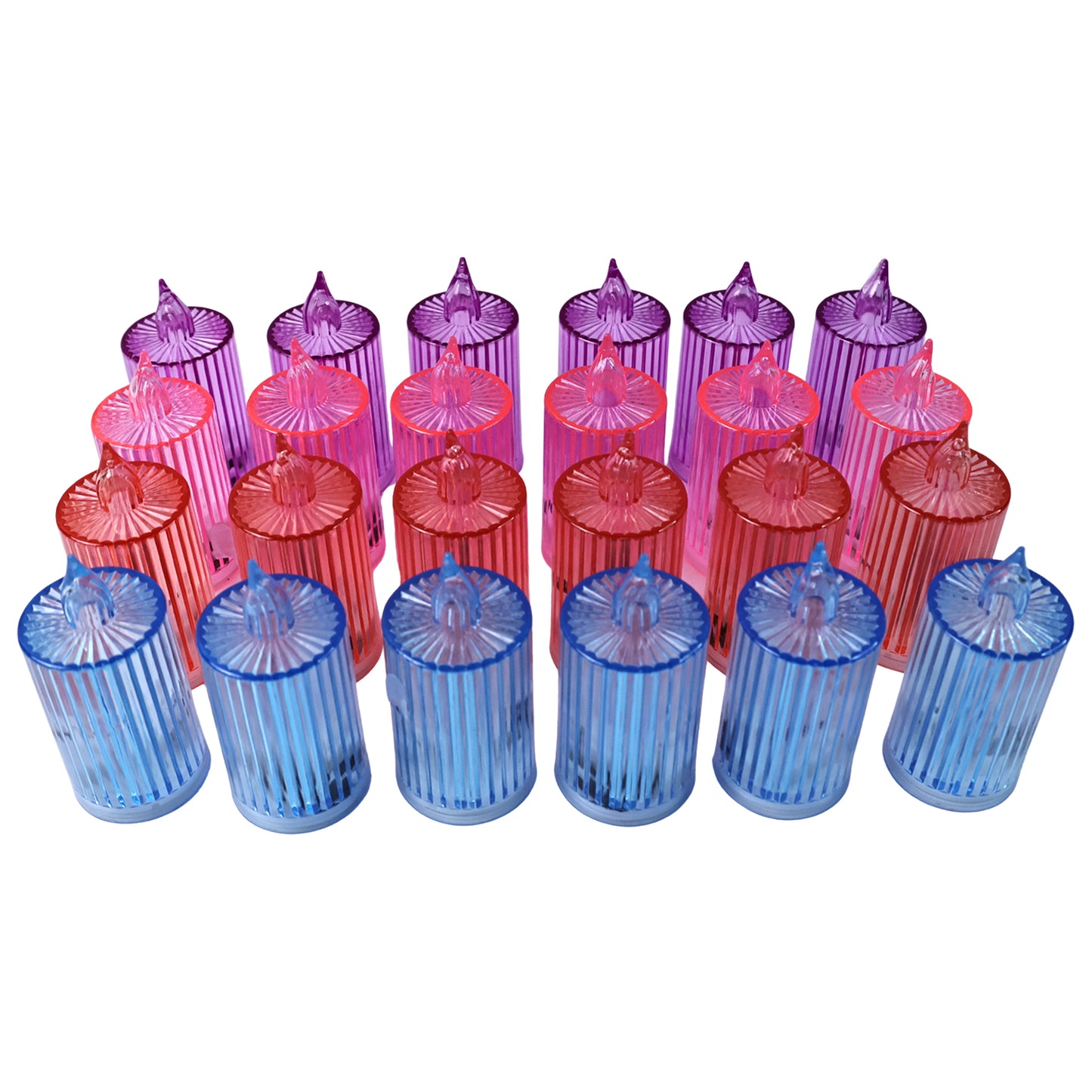 Decorative Flameless Electronic Led Candle Light Set (24 Pc) - Happy Price - Image 2