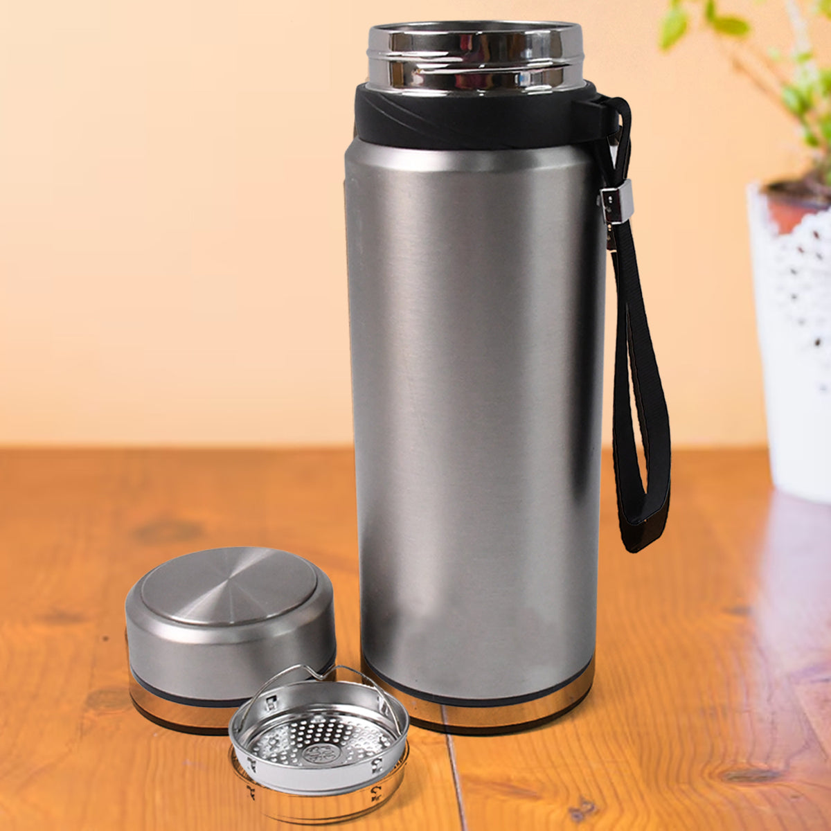 1000ml Double Wall Stainless Steel Insulated Flask - Happy Price - Image 2